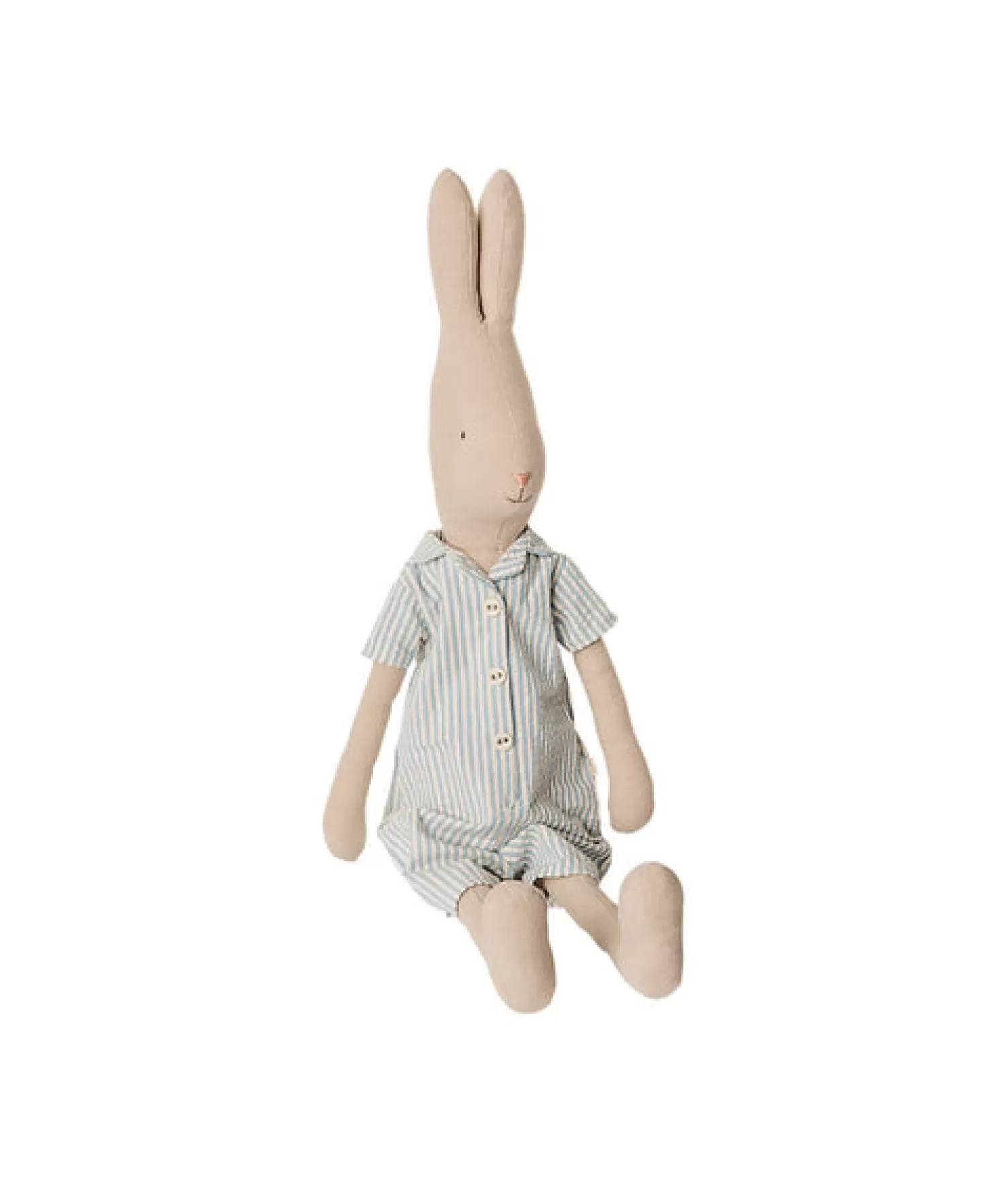 Maileg – Size 4 Rabbit In Blue Striped Pyjamas Fashion