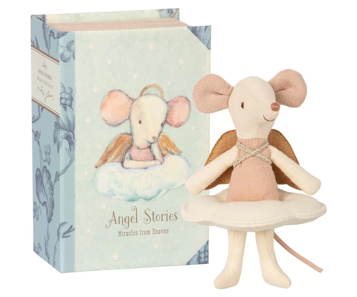 Maileg Angel Big Sister Mouse In Book Clearance