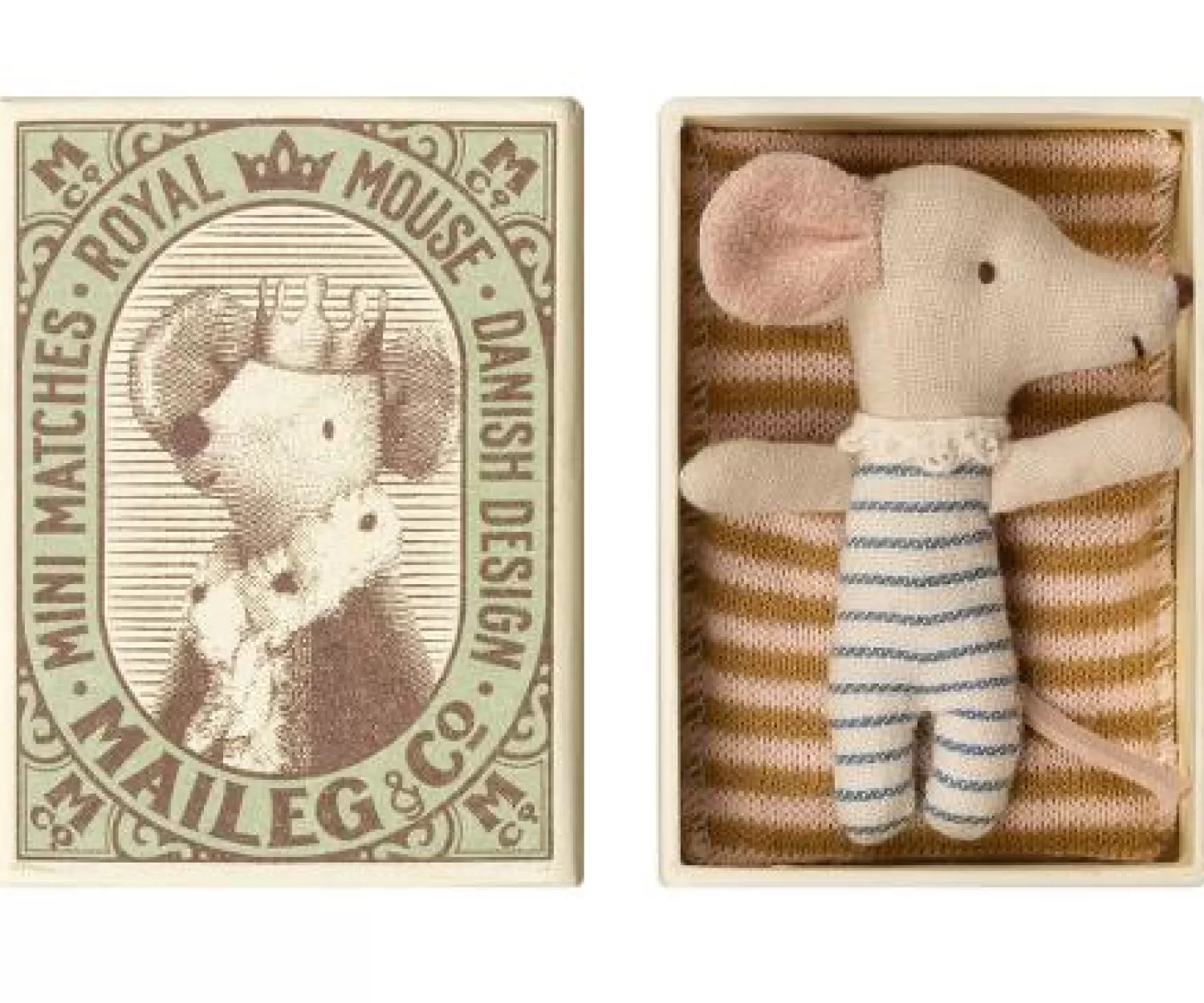 Maileg Baby Boy Mouse In The Matchbox Cheap