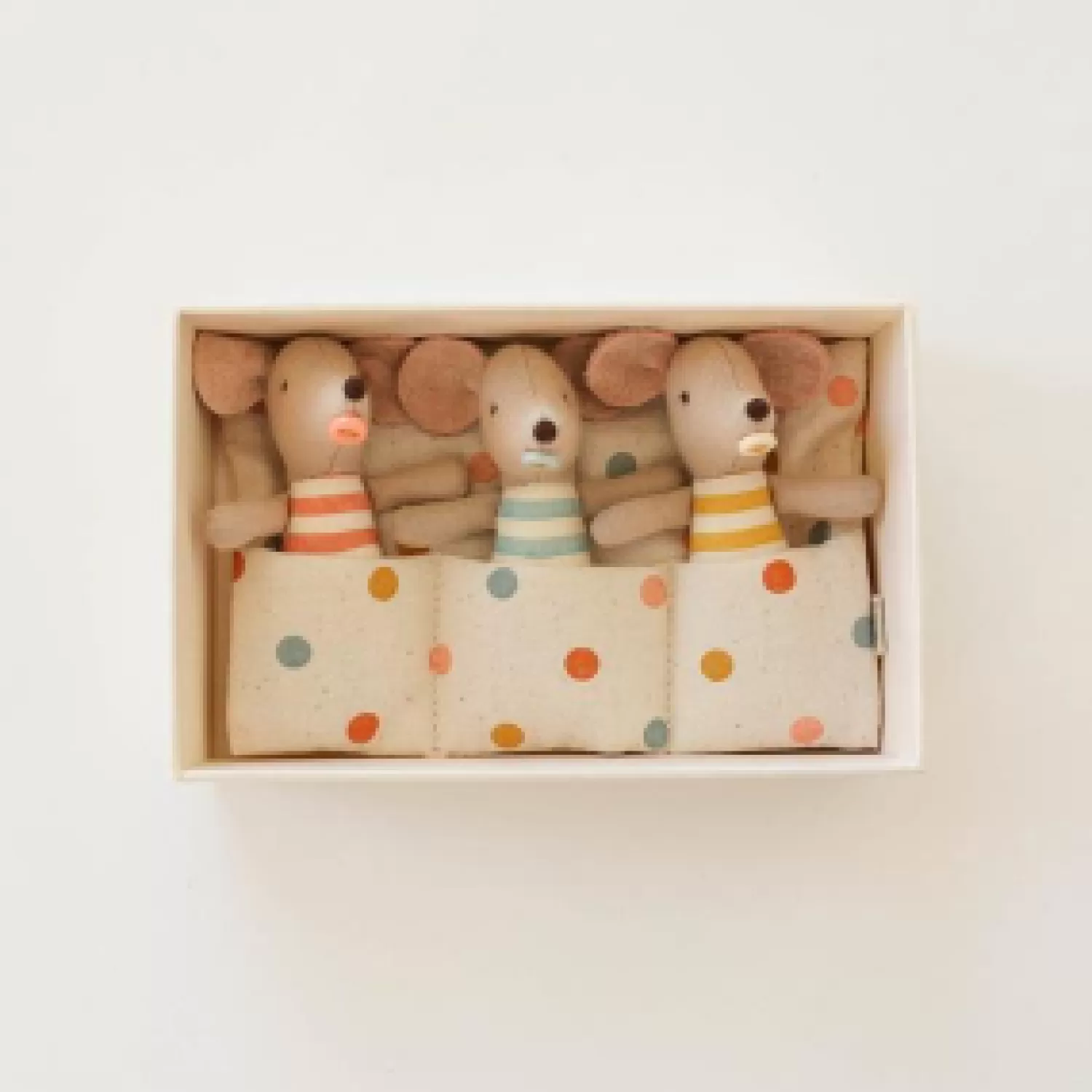 Maileg Baby Mice Triplet Toys In Matchbox Store