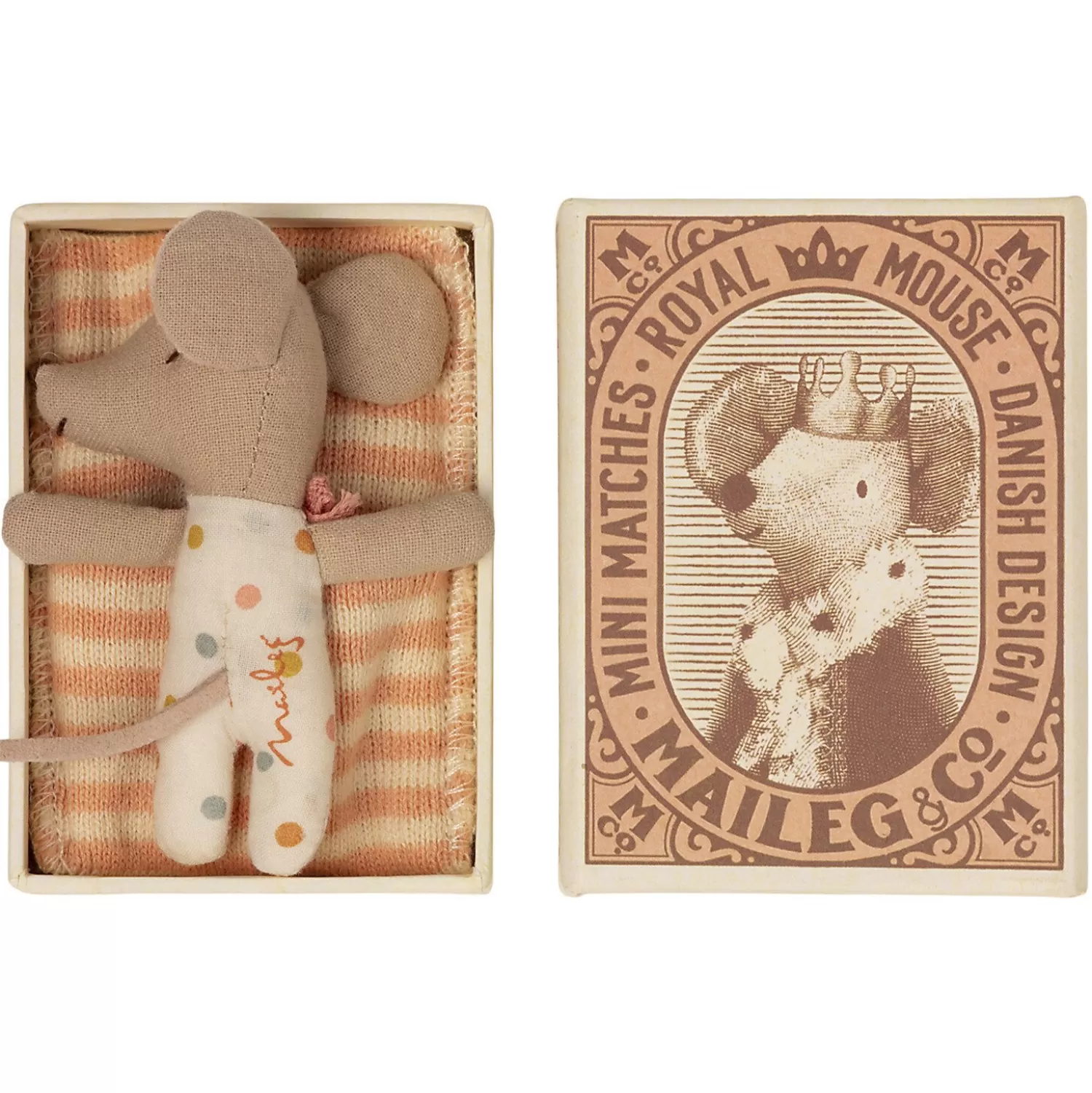 Maileg Baby Mouse In Matchbox Girl Store