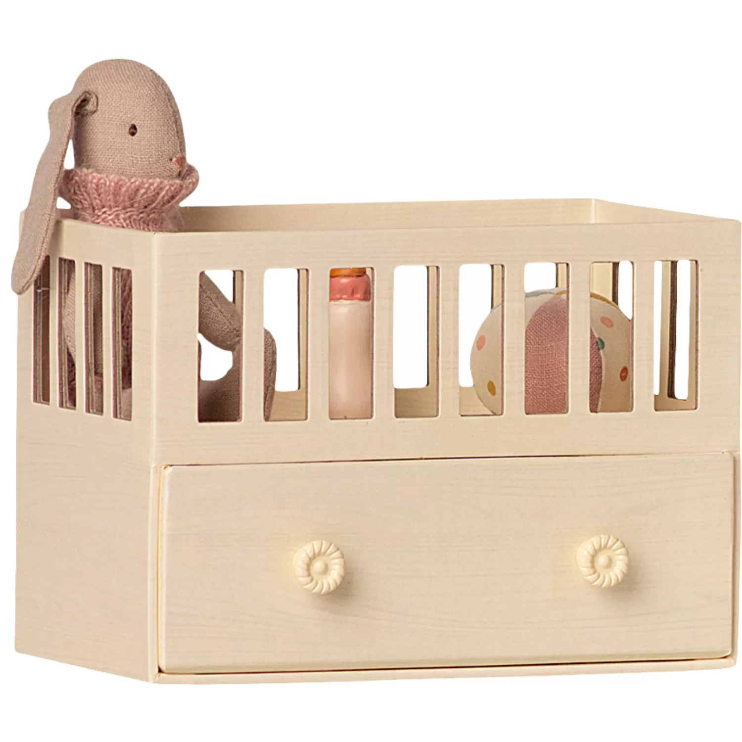 Maileg Baby Room Set With Micro Bunny – Rose Pink Clearance