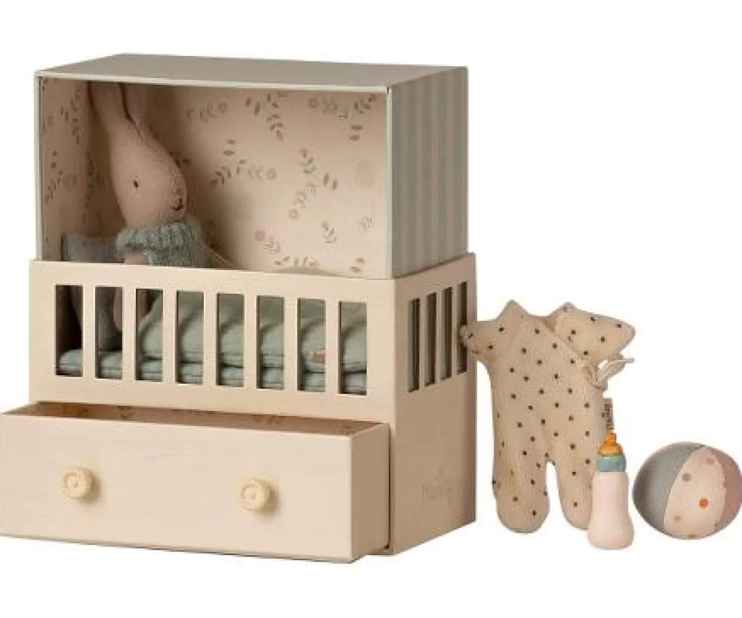 Maileg Baby Room With Micro Rabbit Fashion