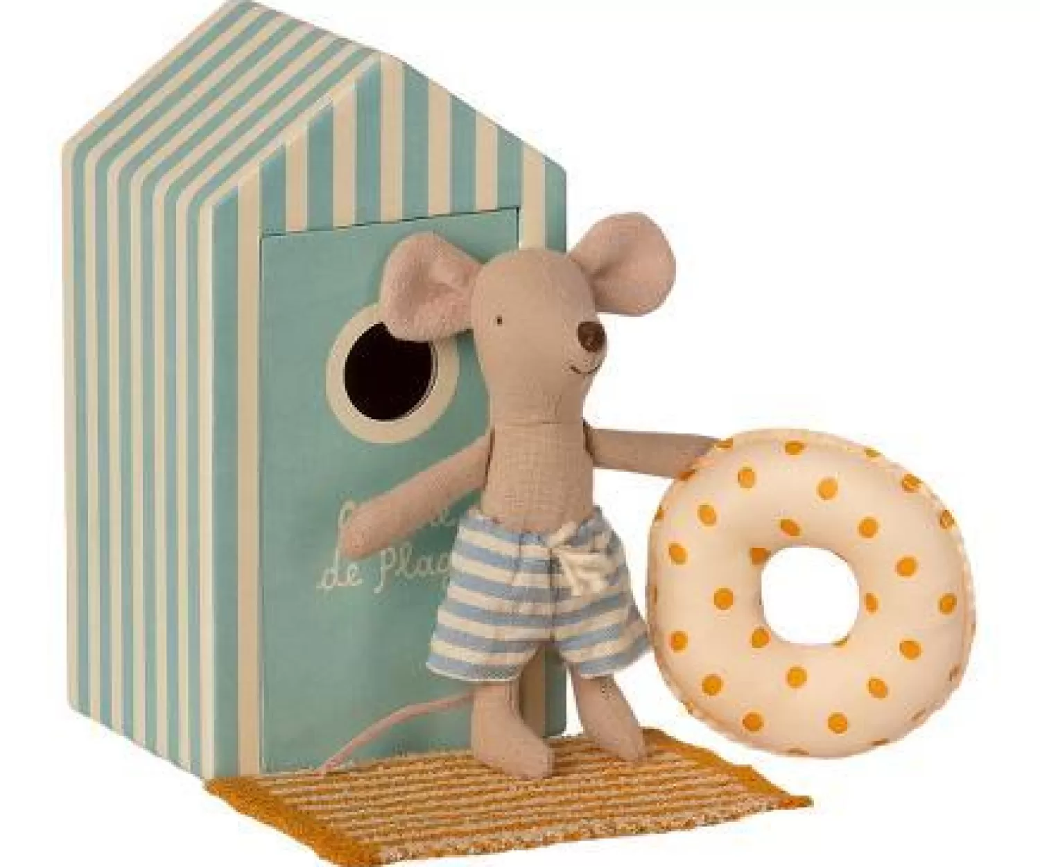 Maileg Beach Mice Little Brother In Cabin De Plage Outlet