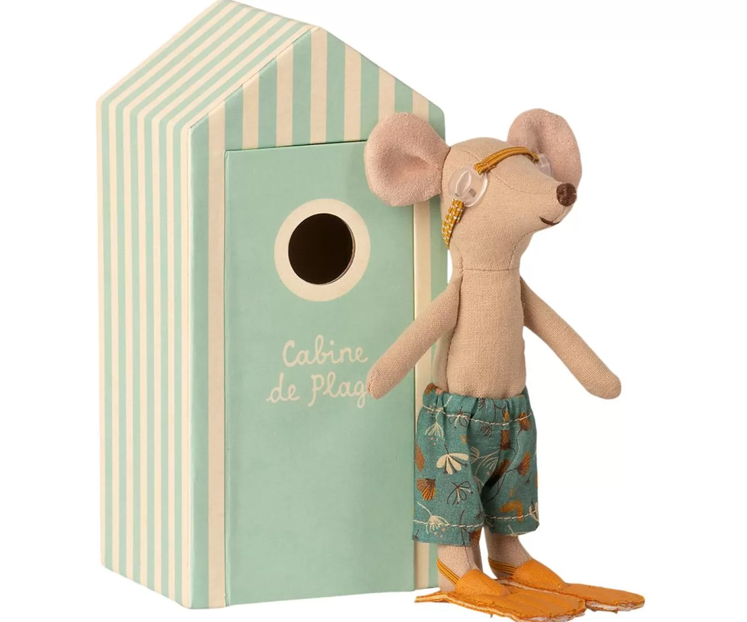 Maileg Big Brother Mouse In His Beach Cabin Toy Sale