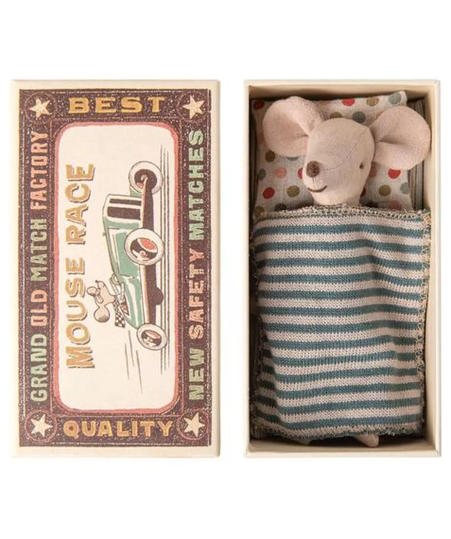 Maileg Big Brother Mouse In Matchbox Clearance