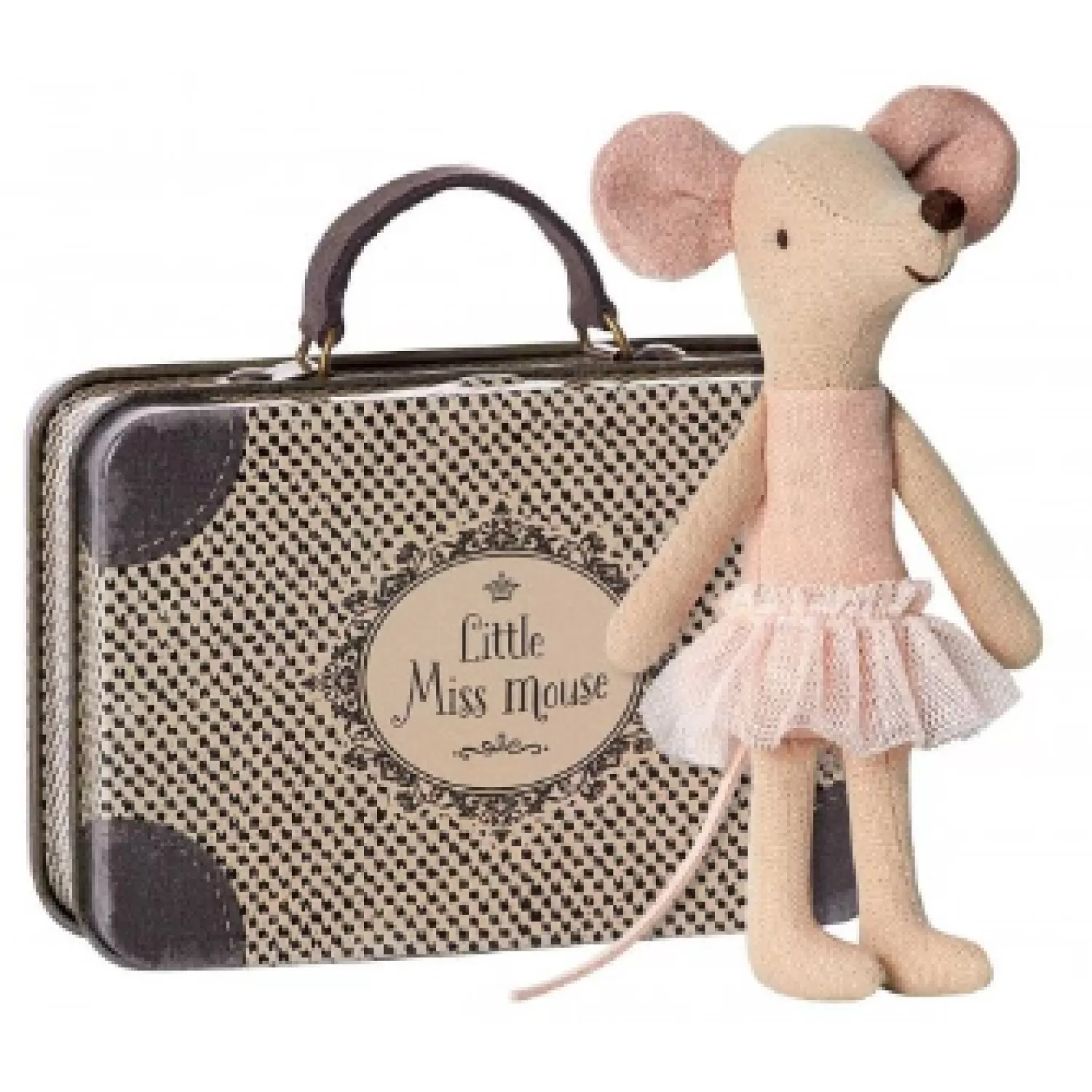 Maileg Big Sister Little Dancing Mouse With Suitcase New