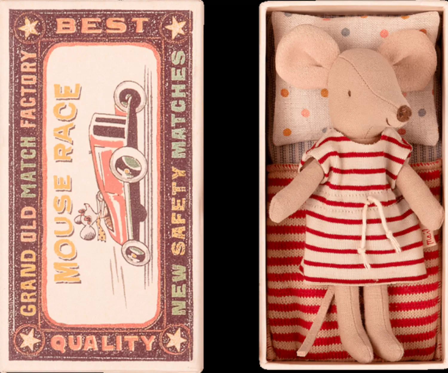 Maileg Big Sister Mouse In Matchbox New