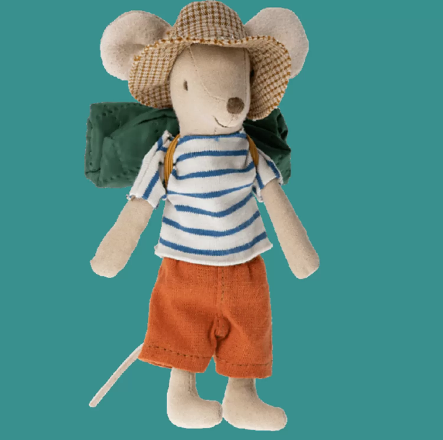 Maileg Blue And Cream Stripe T-Shirt Big Brother Hiker Mouse Fashion