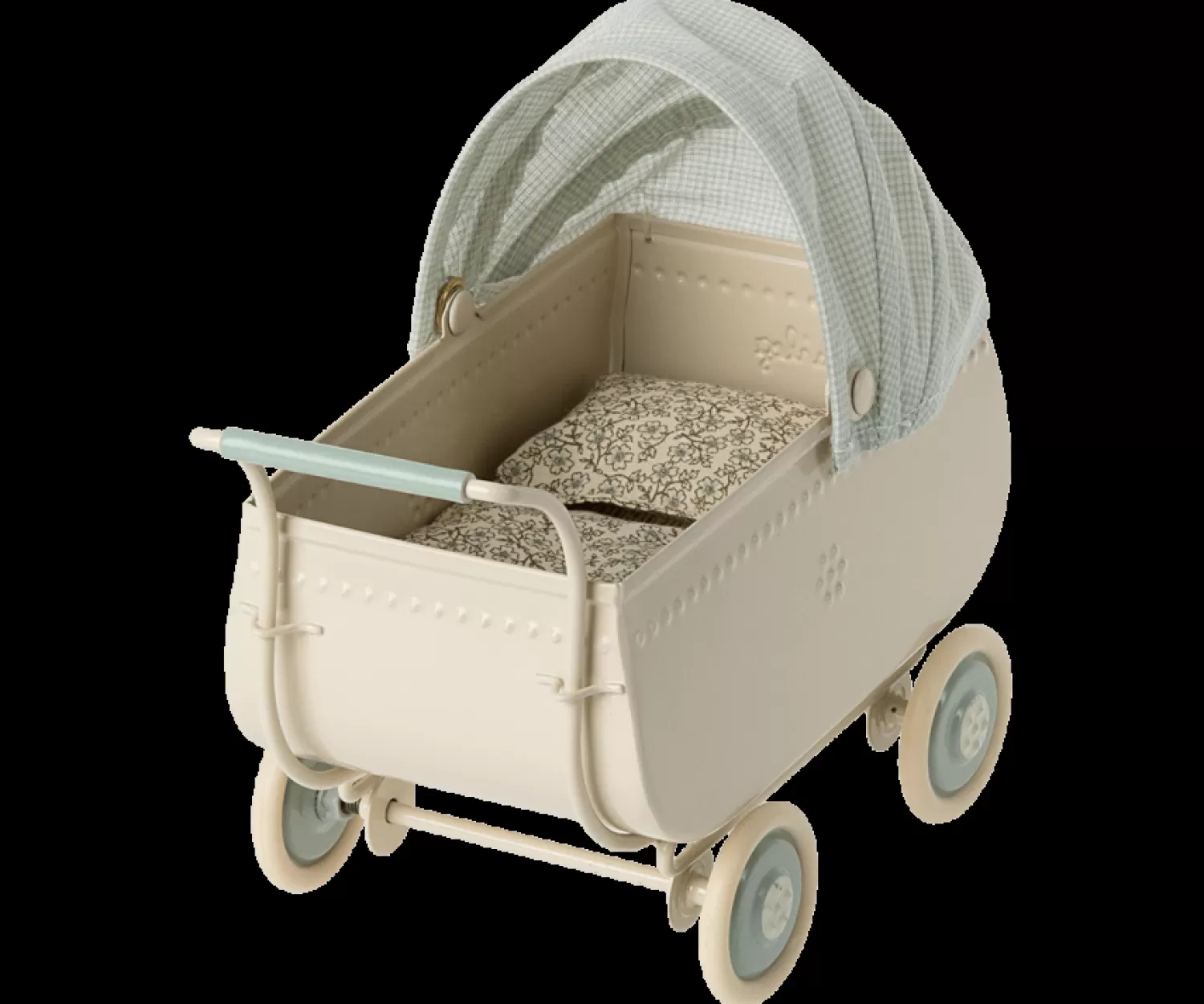 Maileg Blue Pram, Micro – Toy Hot