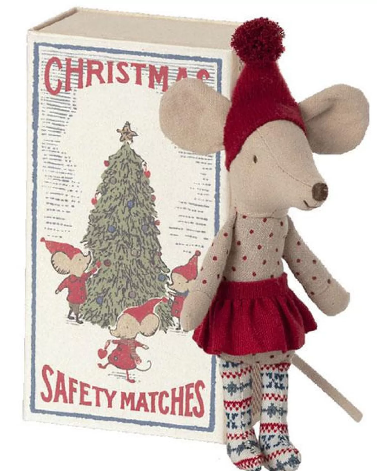 Maileg Christmas Mouse In Matchbox – Big Sister Clearance