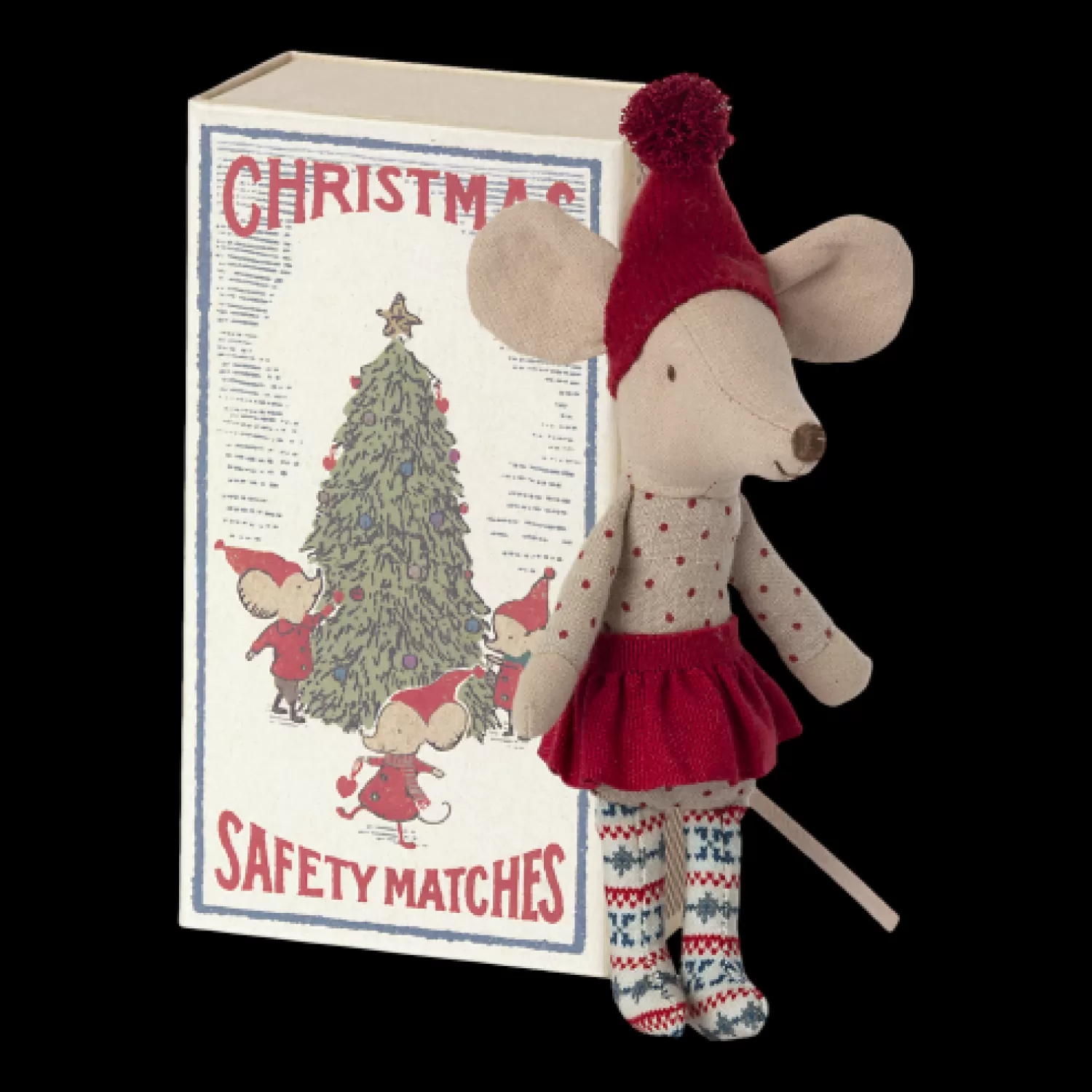 Maileg Christmas Mouse In Matchbox Big Sister Outlet