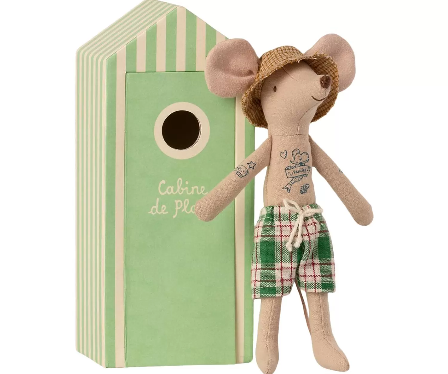 Maileg Daddy Mouse In His Beach Cabin Toy Outlet