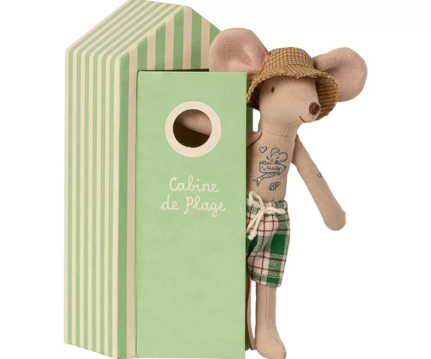 Maileg Daddy Mouse In His Beach Cabin Toy Outlet