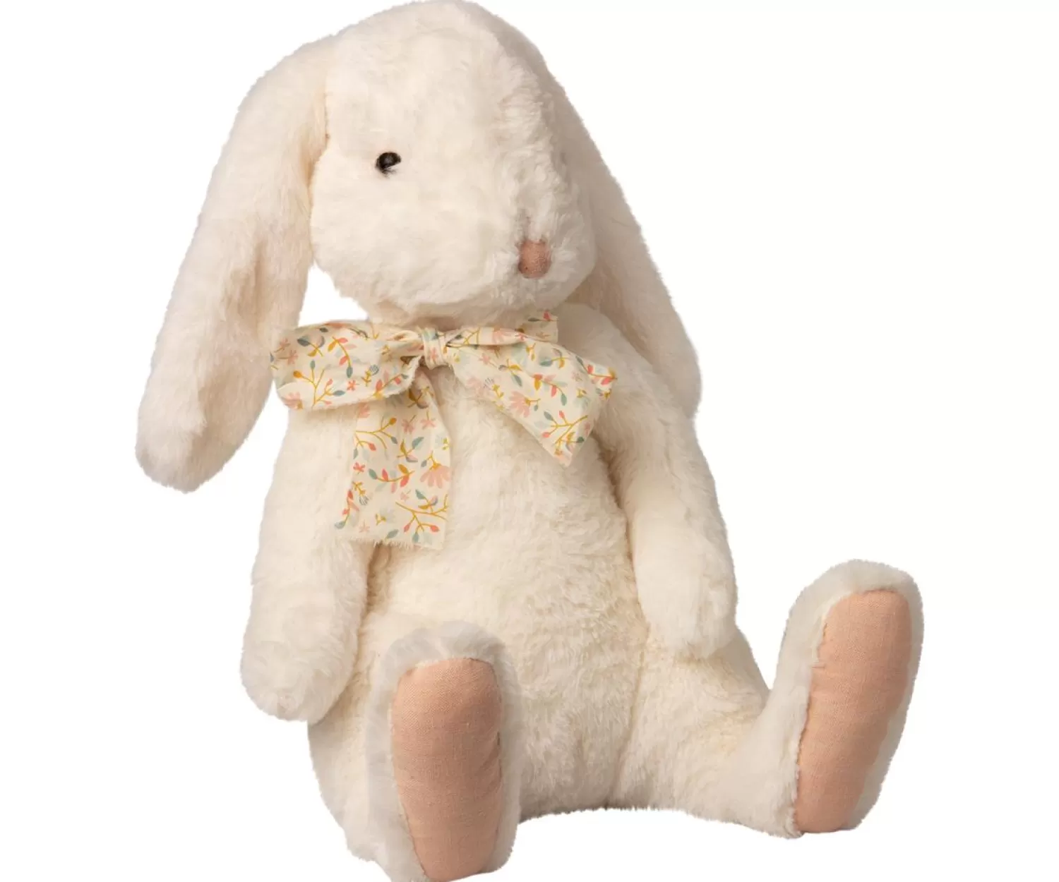 Maileg Fluffy Bunny Rabbit Plush Toy White New