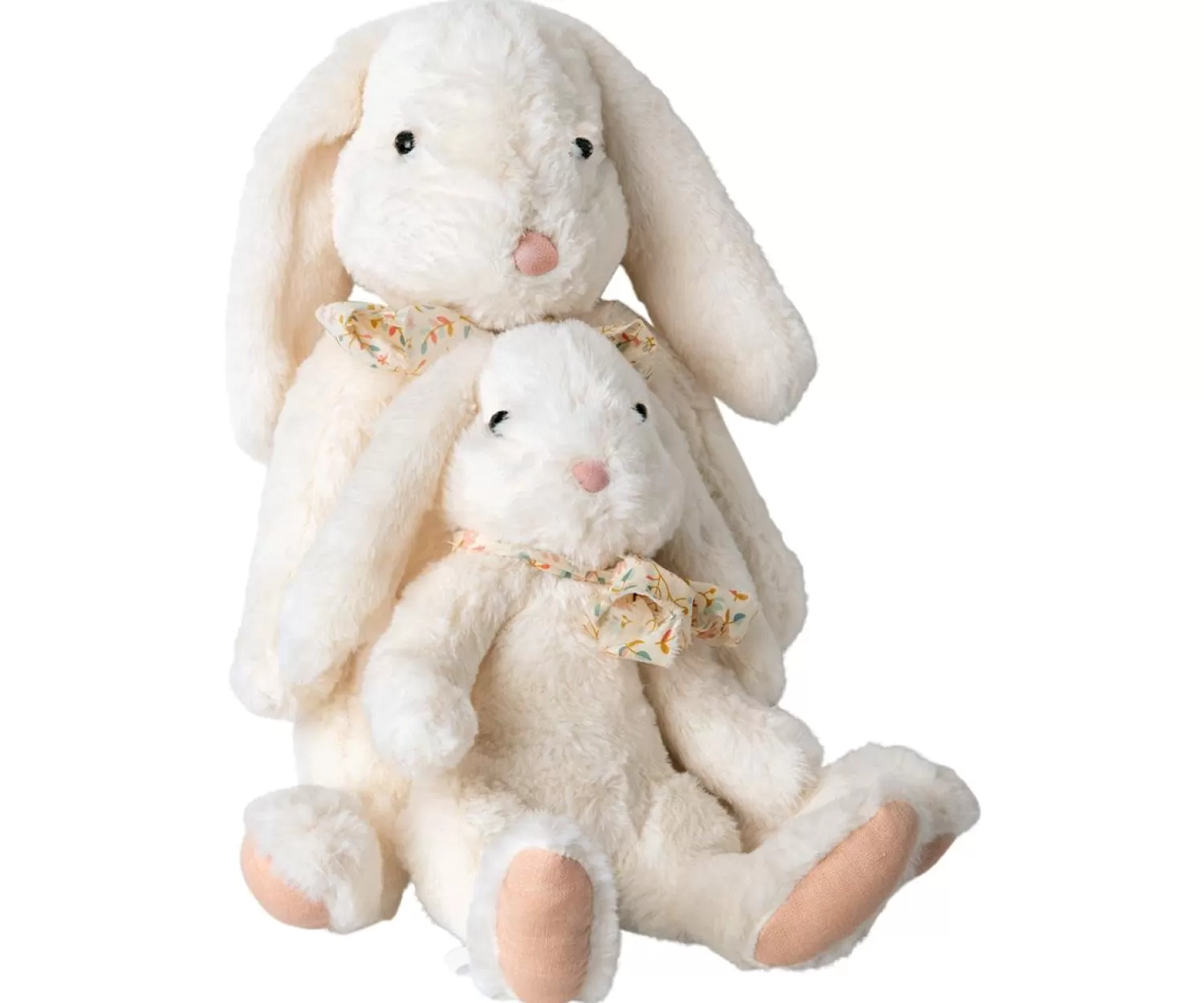 Maileg Fluffy Bunny Rabbit Plush Toy White New