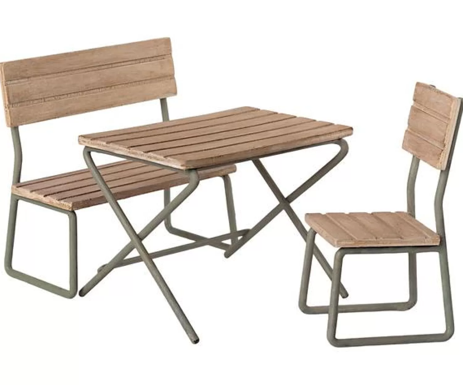 Maileg Gartenset Tisch Mit Stuhl Und Bank Flash Sale