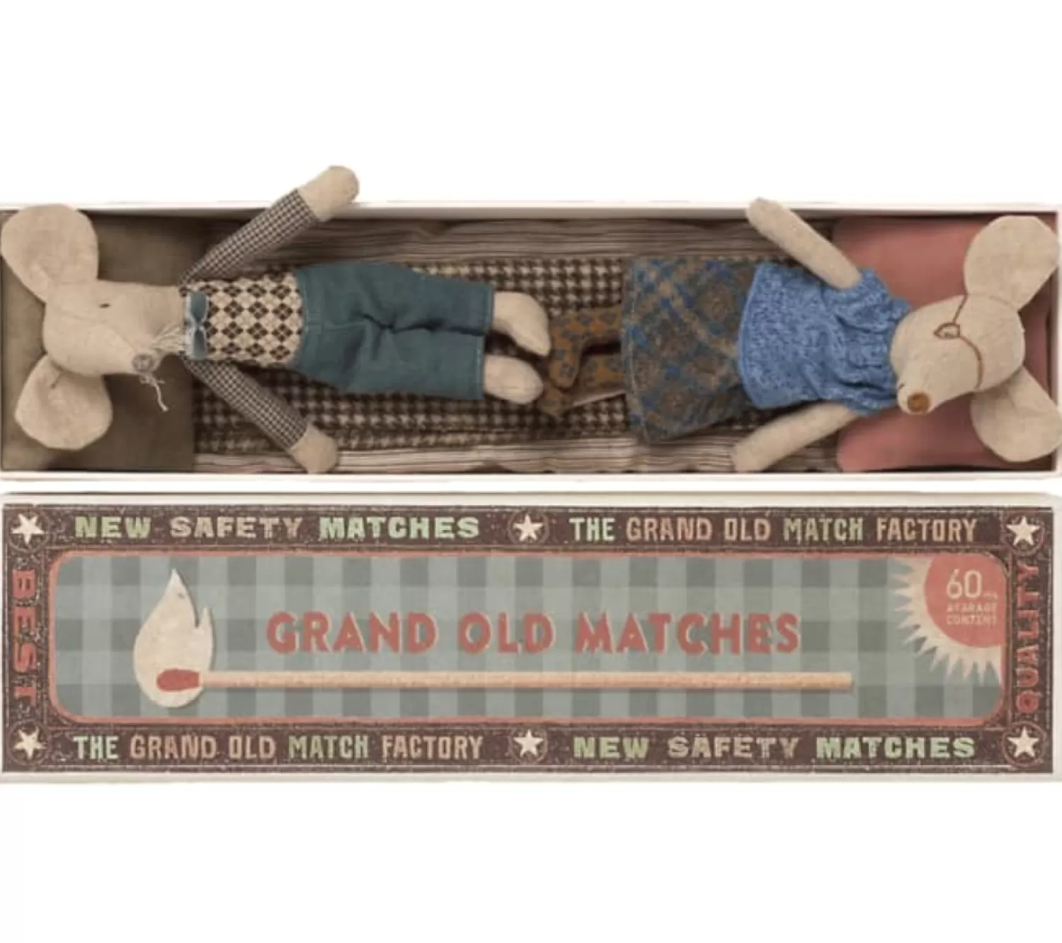 Maileg Grandpa & Grandma Mouse In Match Box Shop