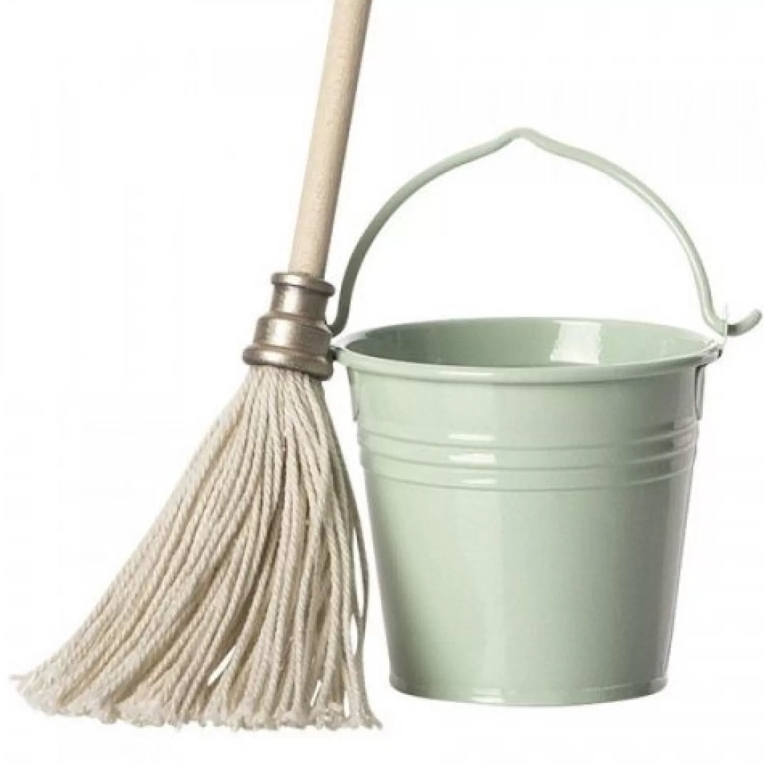 Maileg Light Green Mop Bucket Shop