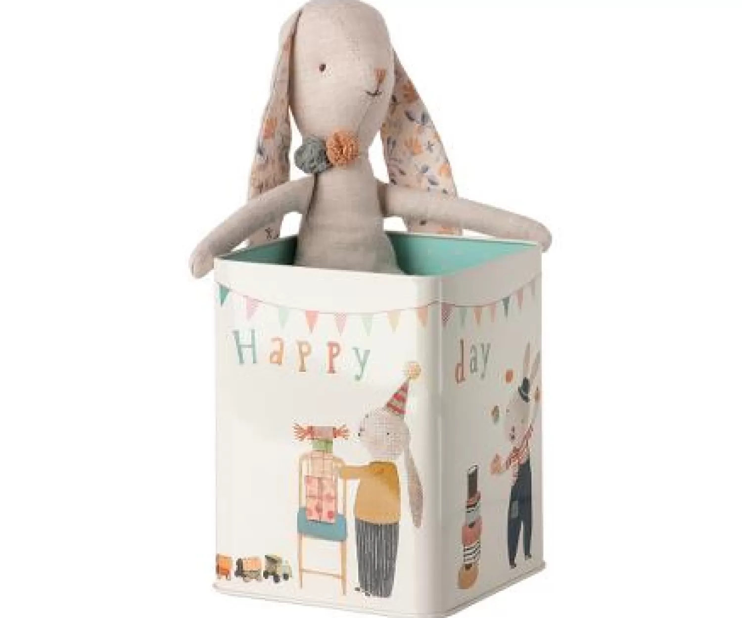 Maileg Medium Size Happy Day Bunny In Box Toy Shop