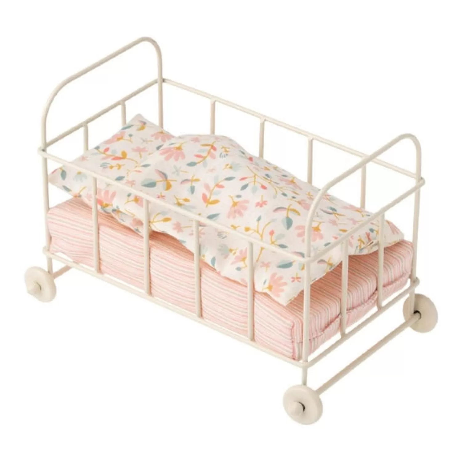 Maileg Micro Metal Baby Cot New