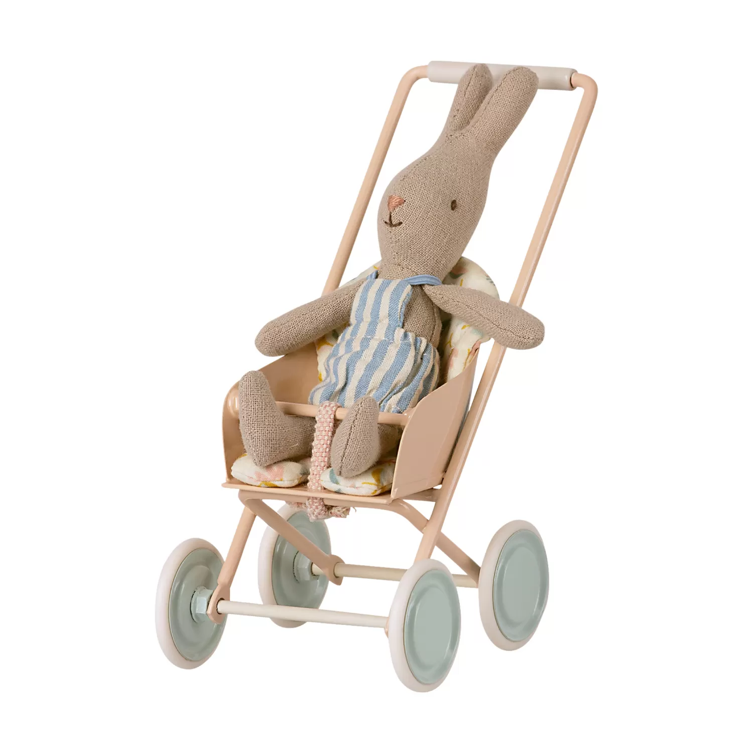 Maileg Micro Mice Or Rabbits Stroller – Sky Blue Cheap