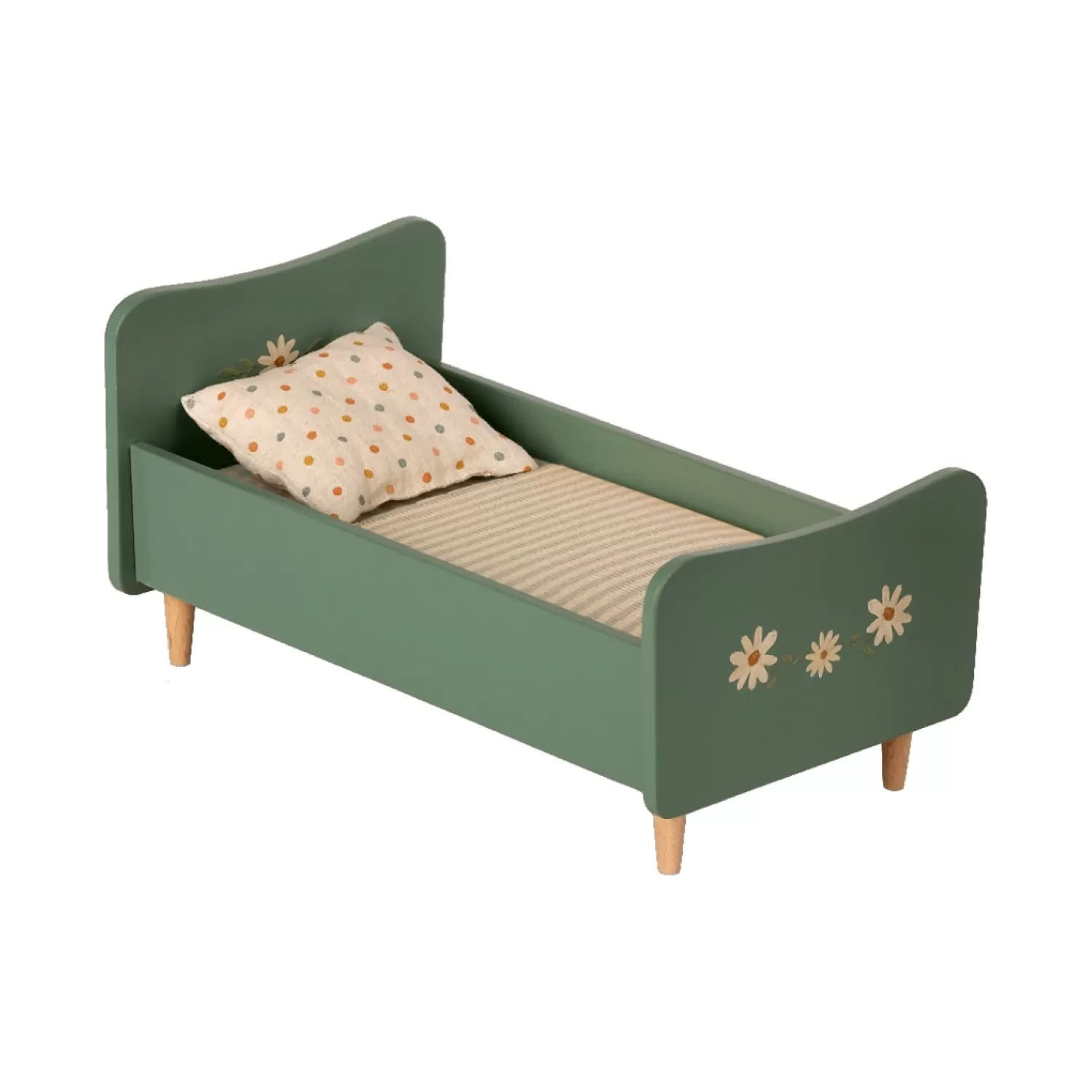 Maileg Mini Wooden Bed Mint Blue Online