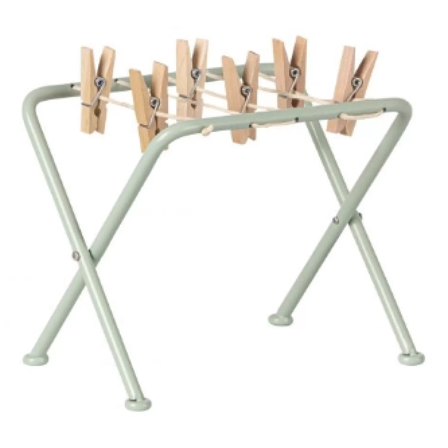 Maileg Mint Metal Clothesline With Tongs Online