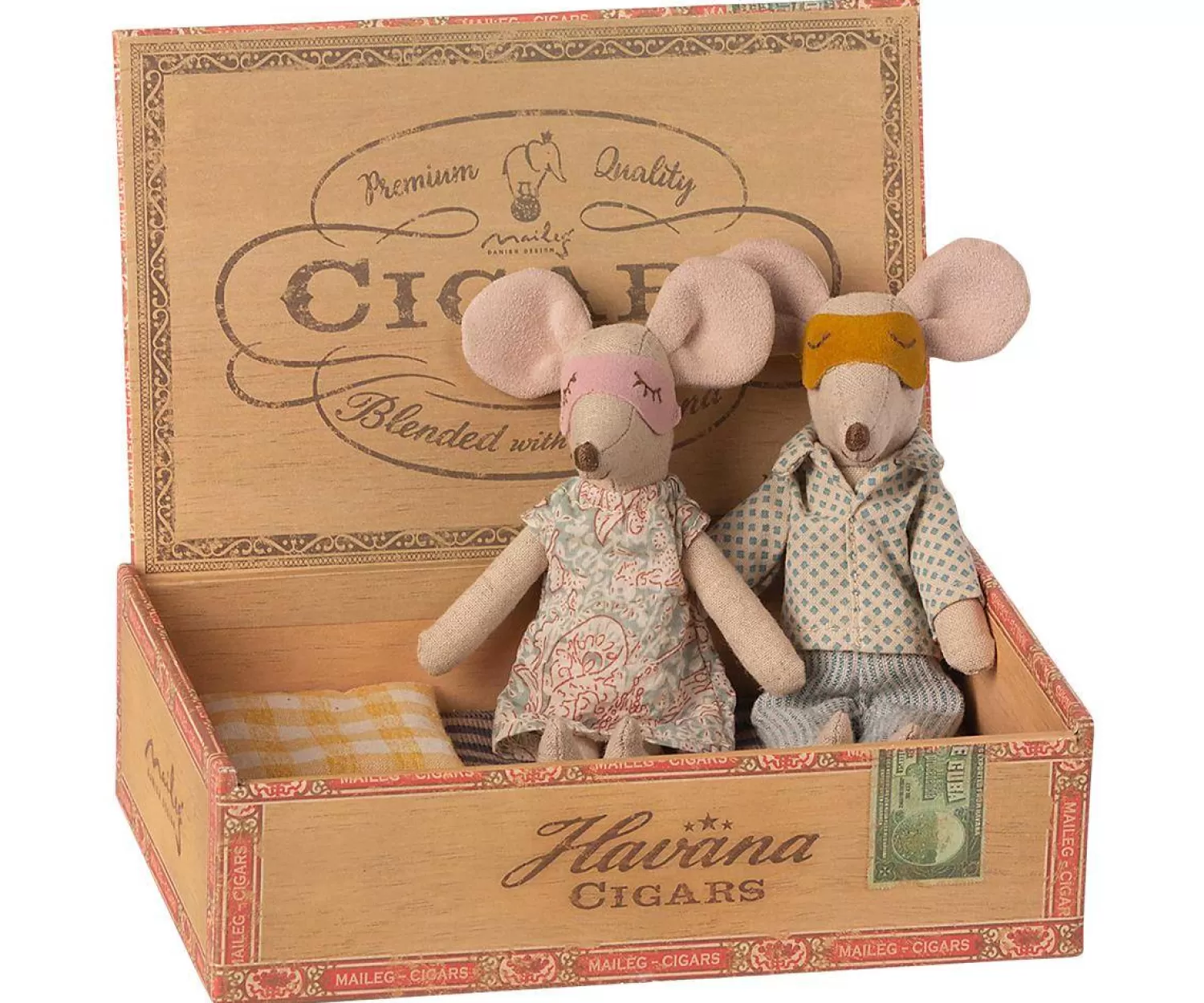 Maileg Mom And Dad Mice In A Box Toy Sale