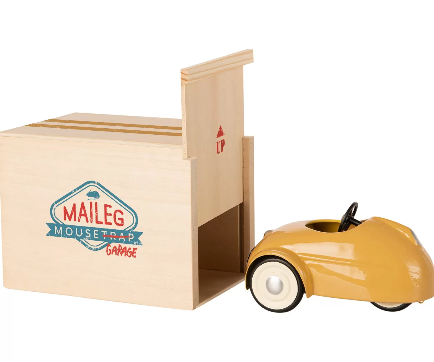 Maileg Mouse Car With Garage Yellow Flash Sale