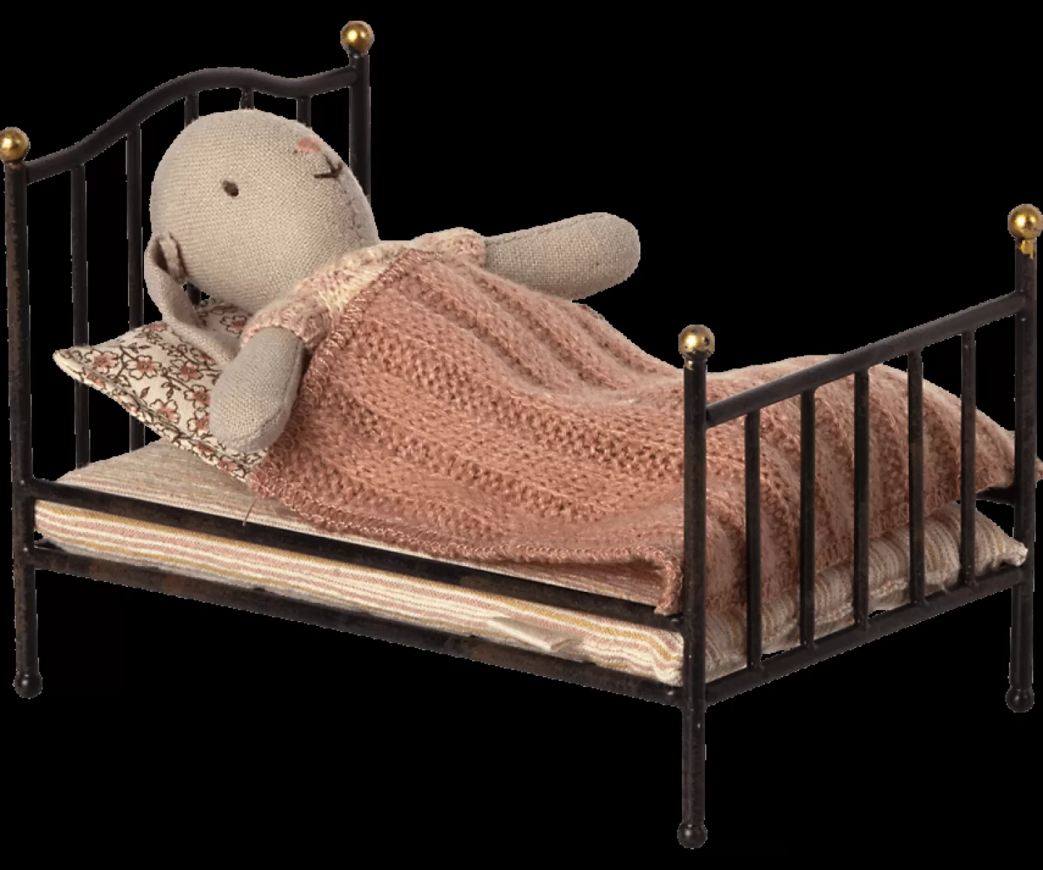 Maileg Mouse Vintage Bed Anthracite Discount