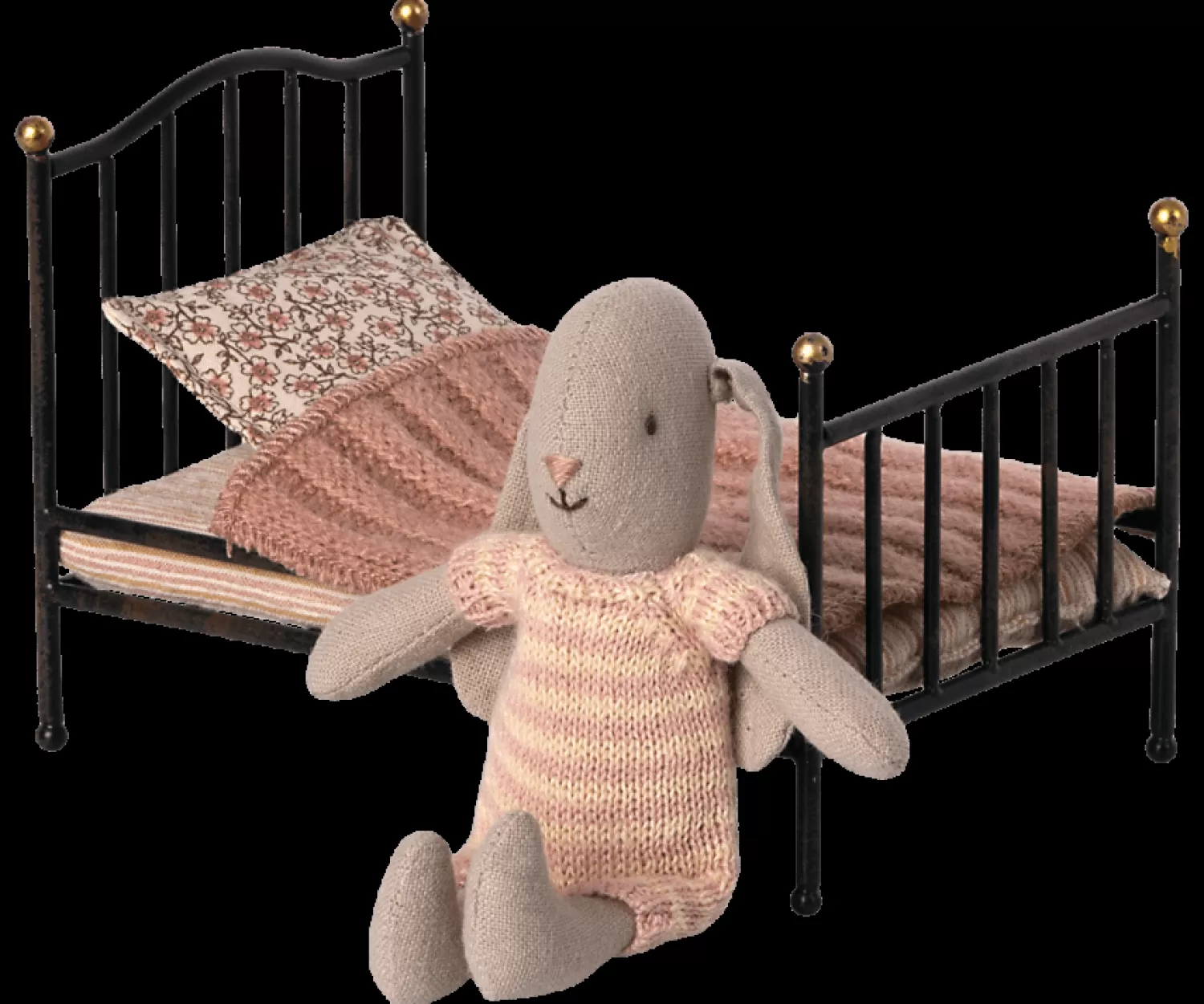 Maileg Mouse Vintage Bed Anthracite Discount