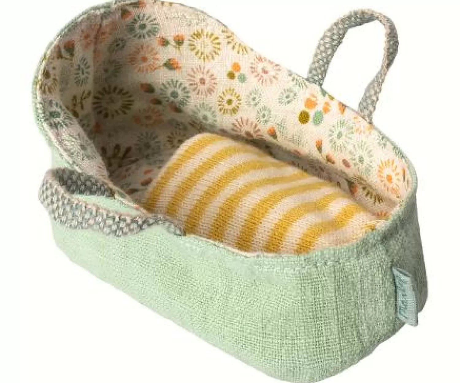 Maileg My Mint Baby Mouse Carry Cot Cheap