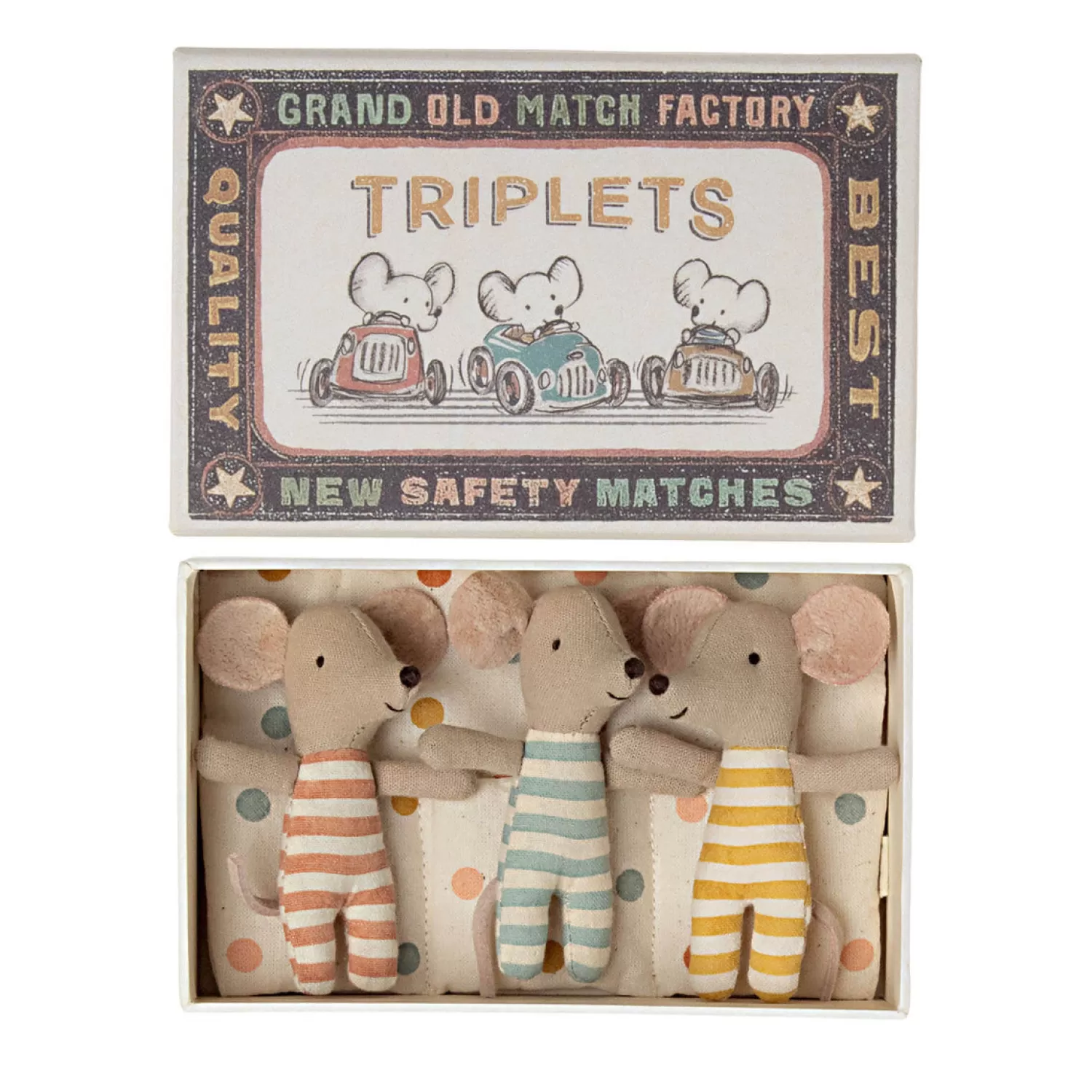 Maileg New Baby Mice Triplets In Matchbox Best