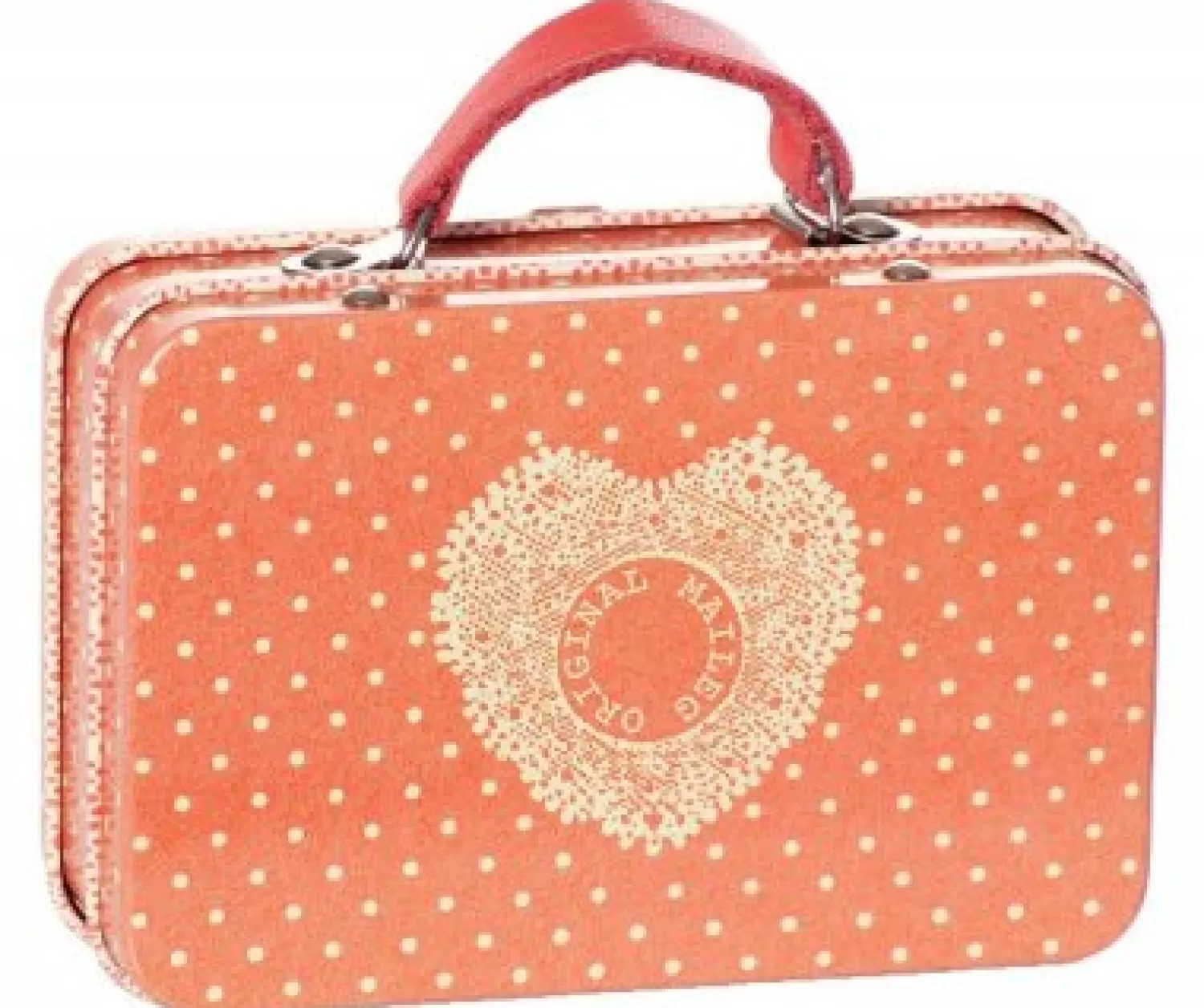 Maileg Orange Small Dots Metal Suitcase Outlet