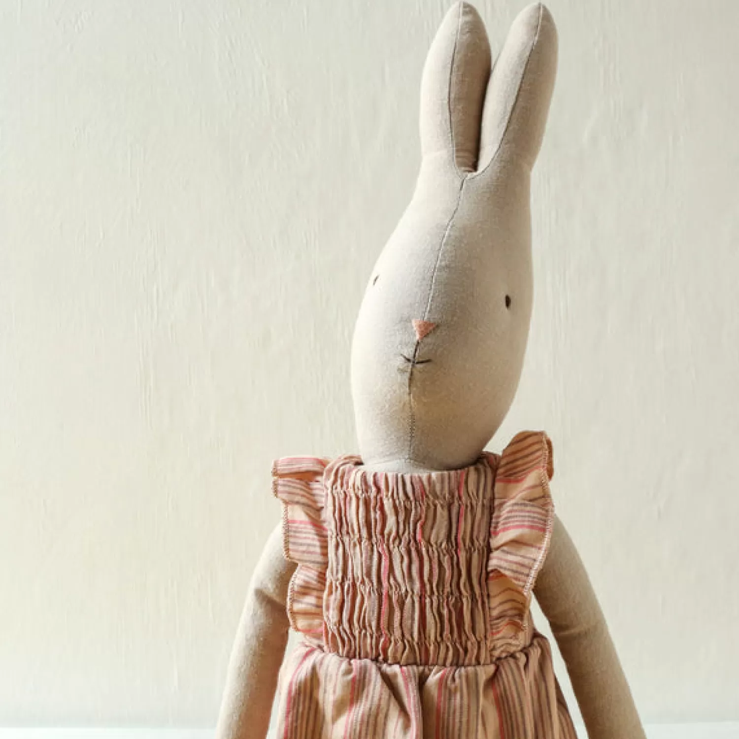 Maileg Rabbit In Striped Jumpsuit – Size 5 Clearance