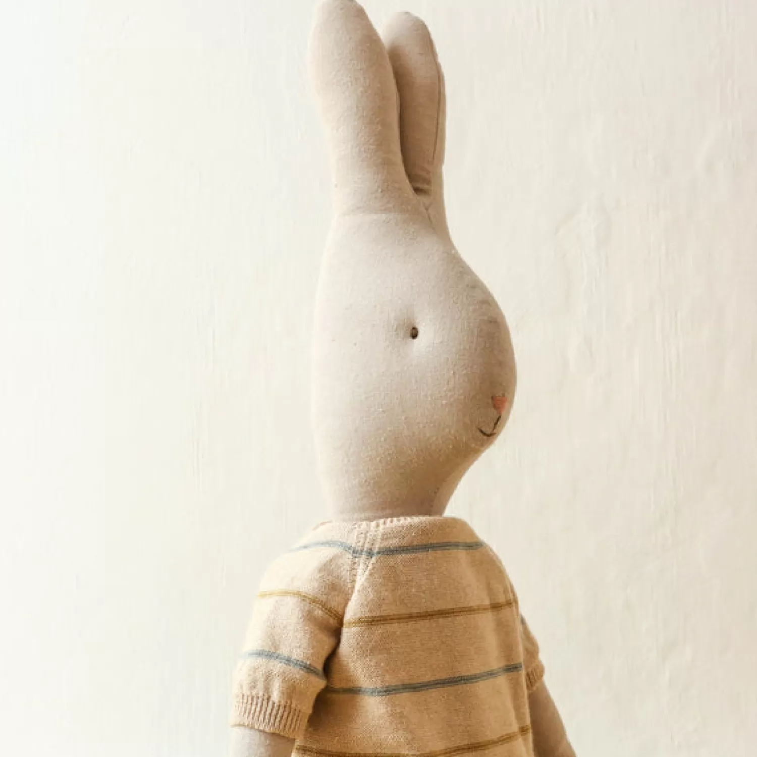 Maileg Rabbit Toy With Check Trousers & Knitted Sweater – Size 5 Outlet