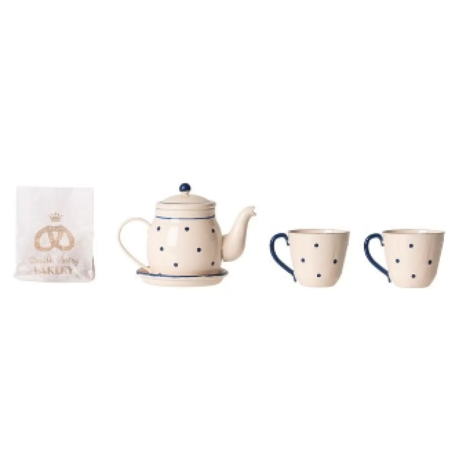 Maileg Set Of White Metal Tea And Cookie Service Discount