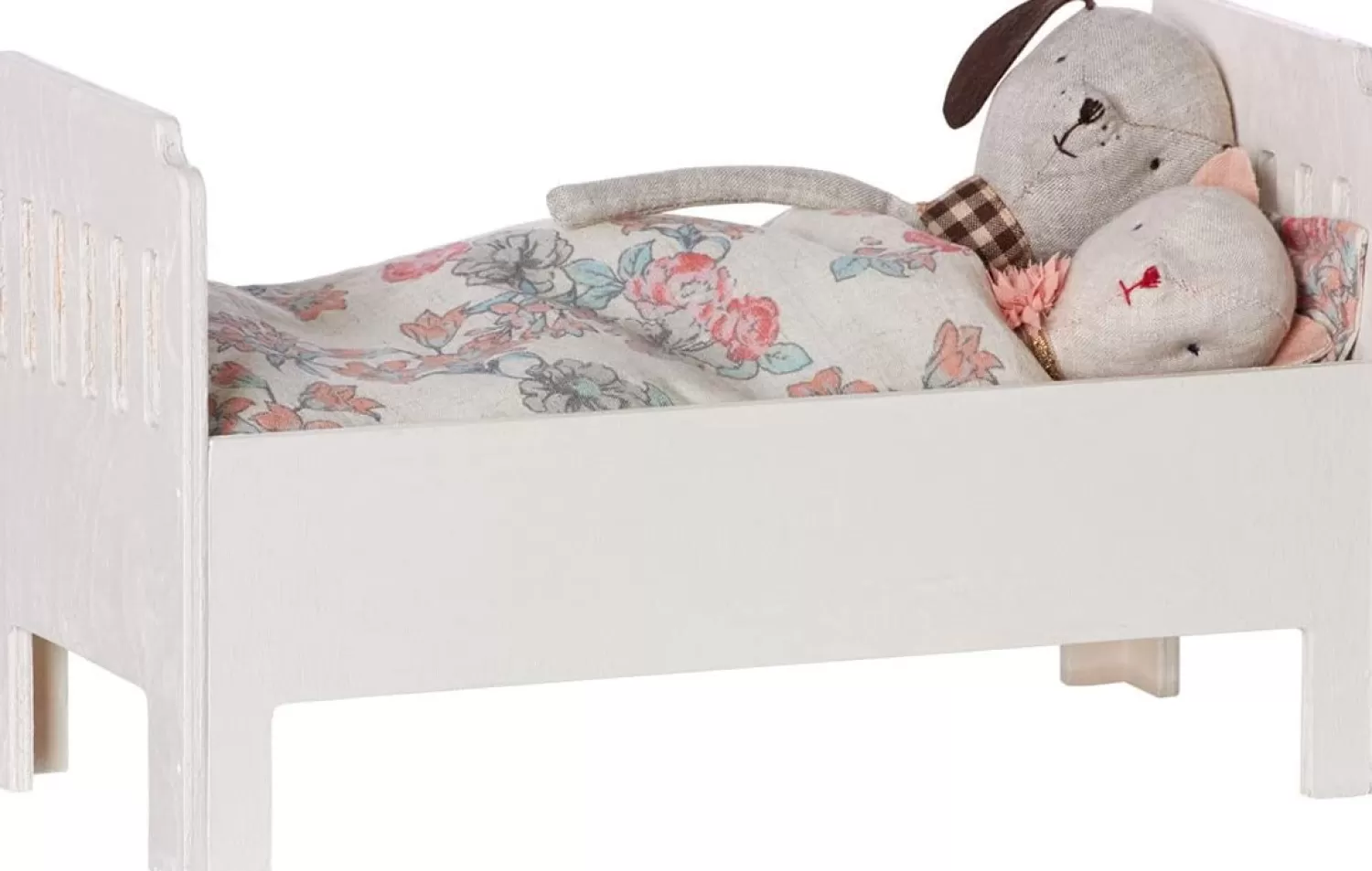 Maileg Small Off White Wood Bed Store