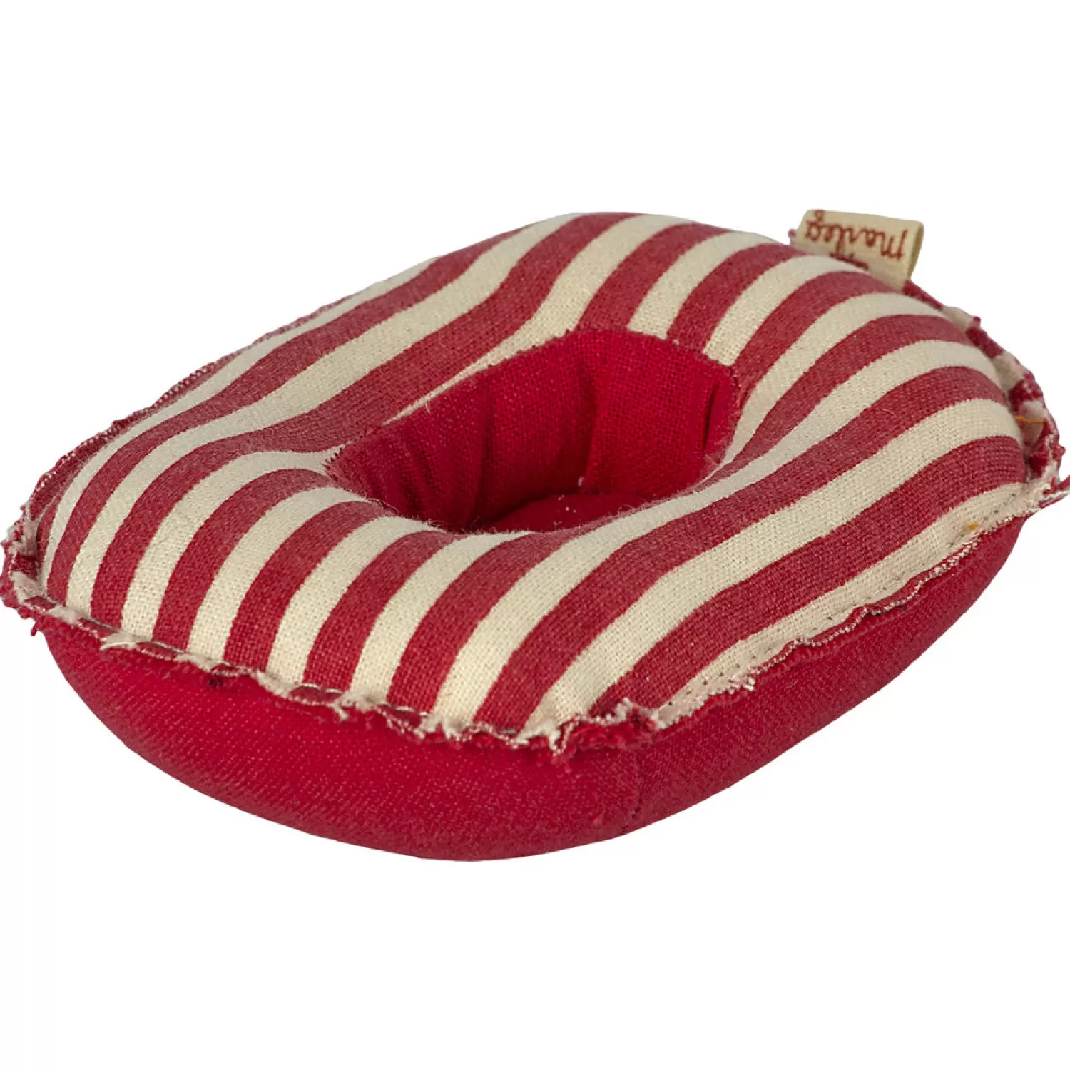 Maileg Small Red Rubber Stripe Mouse Toy Boat Flash Sale