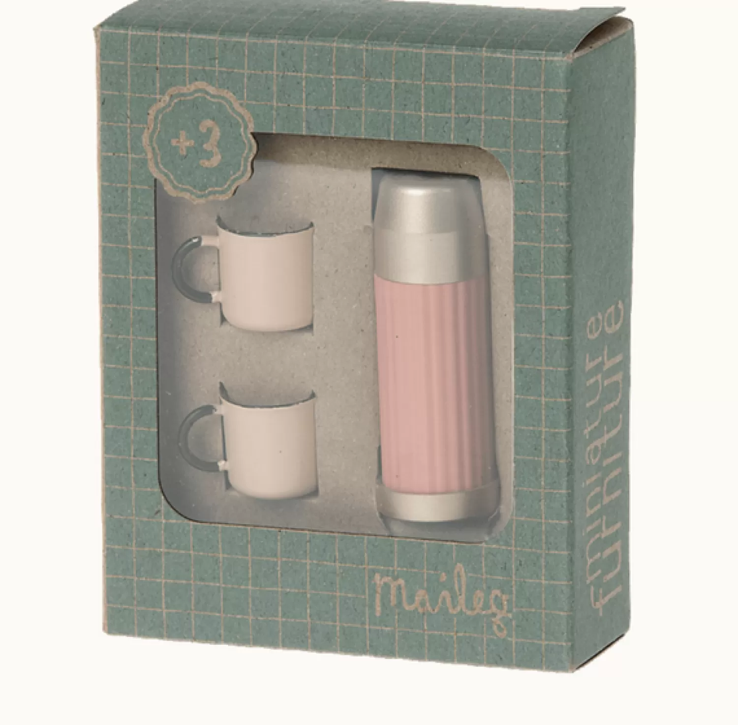 Maileg Soft Coral Thermos And Cups Discount