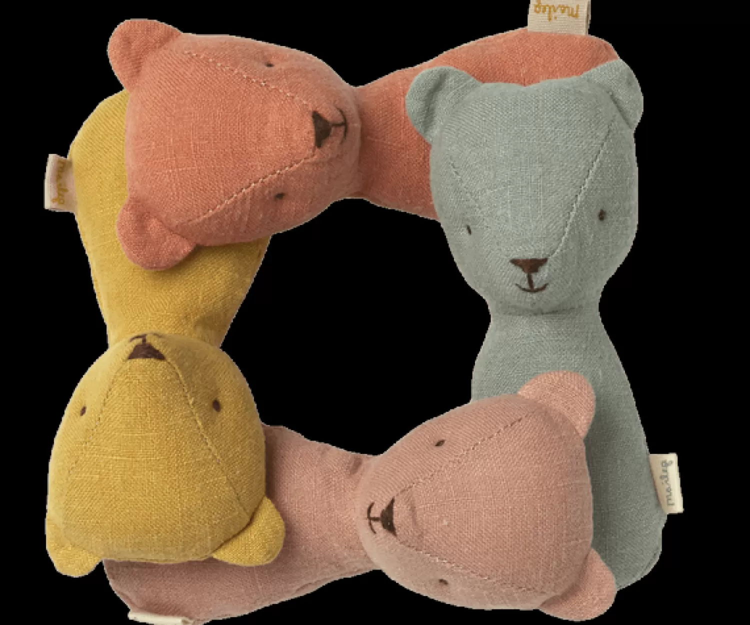 Maileg Teddy Rattle – Dusty Coral Best Sale