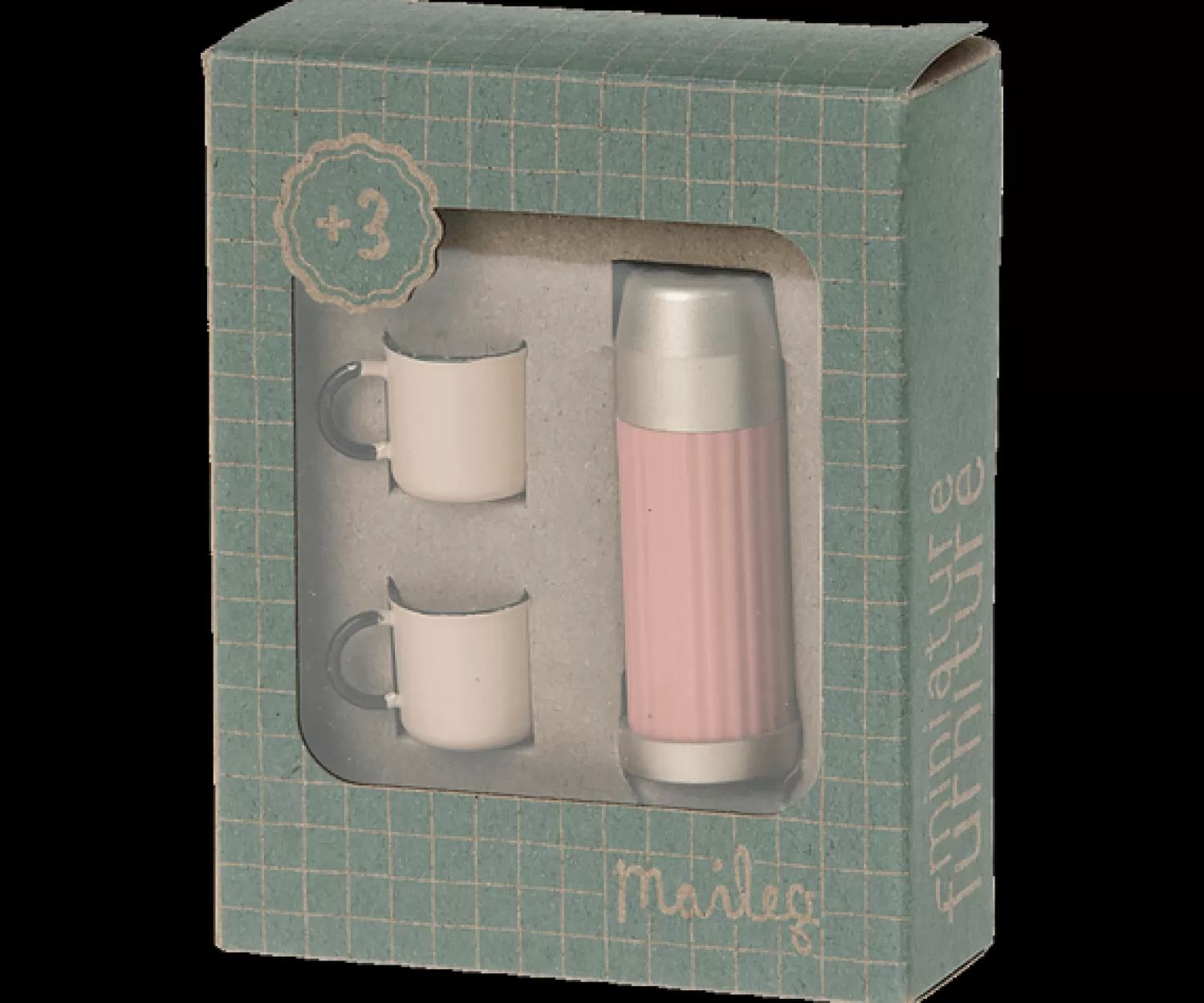 Maileg Thermos And Cups Soft Coral By Discount