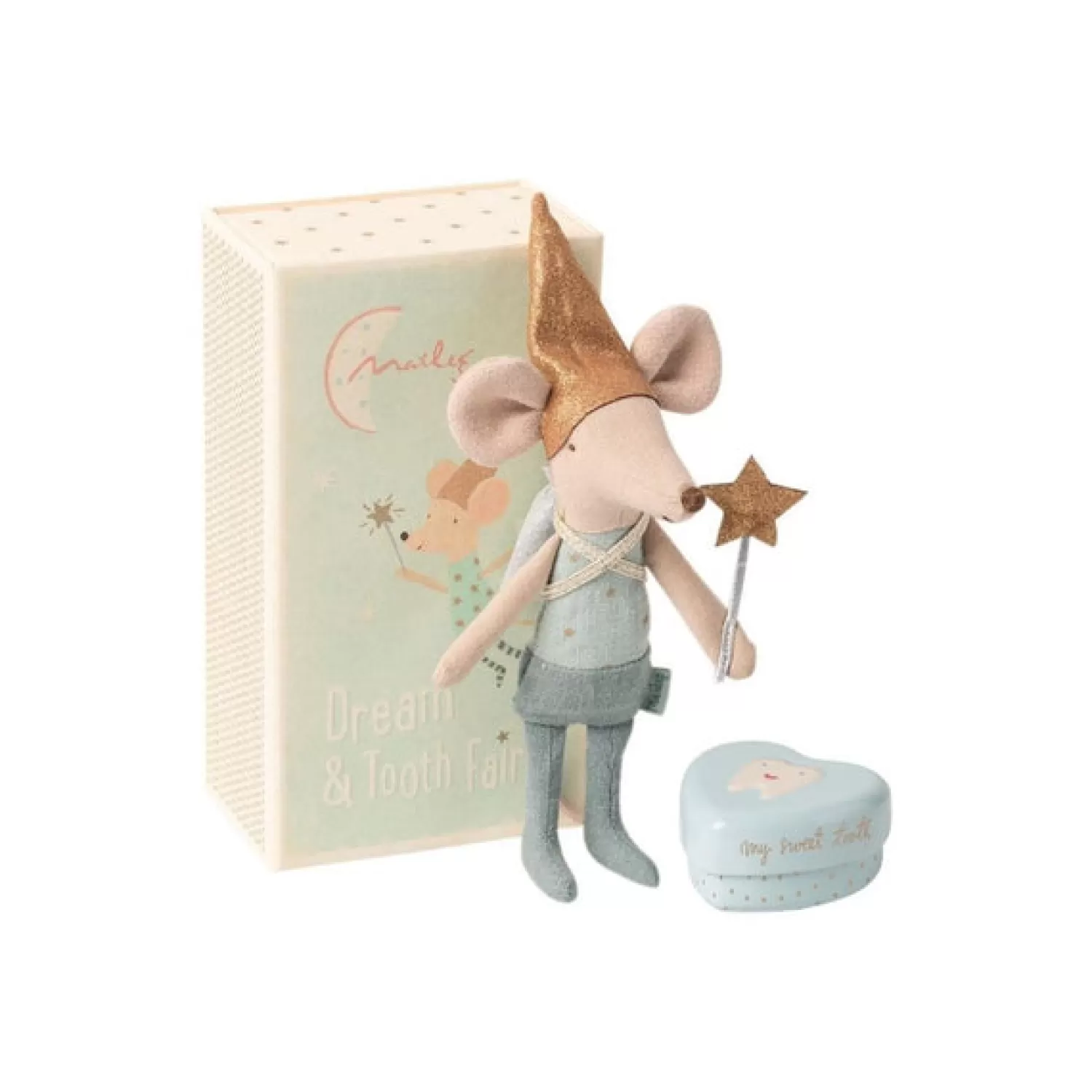 Maileg Tooth Fairy – Big Brother Mouse With Metal Box Fashion