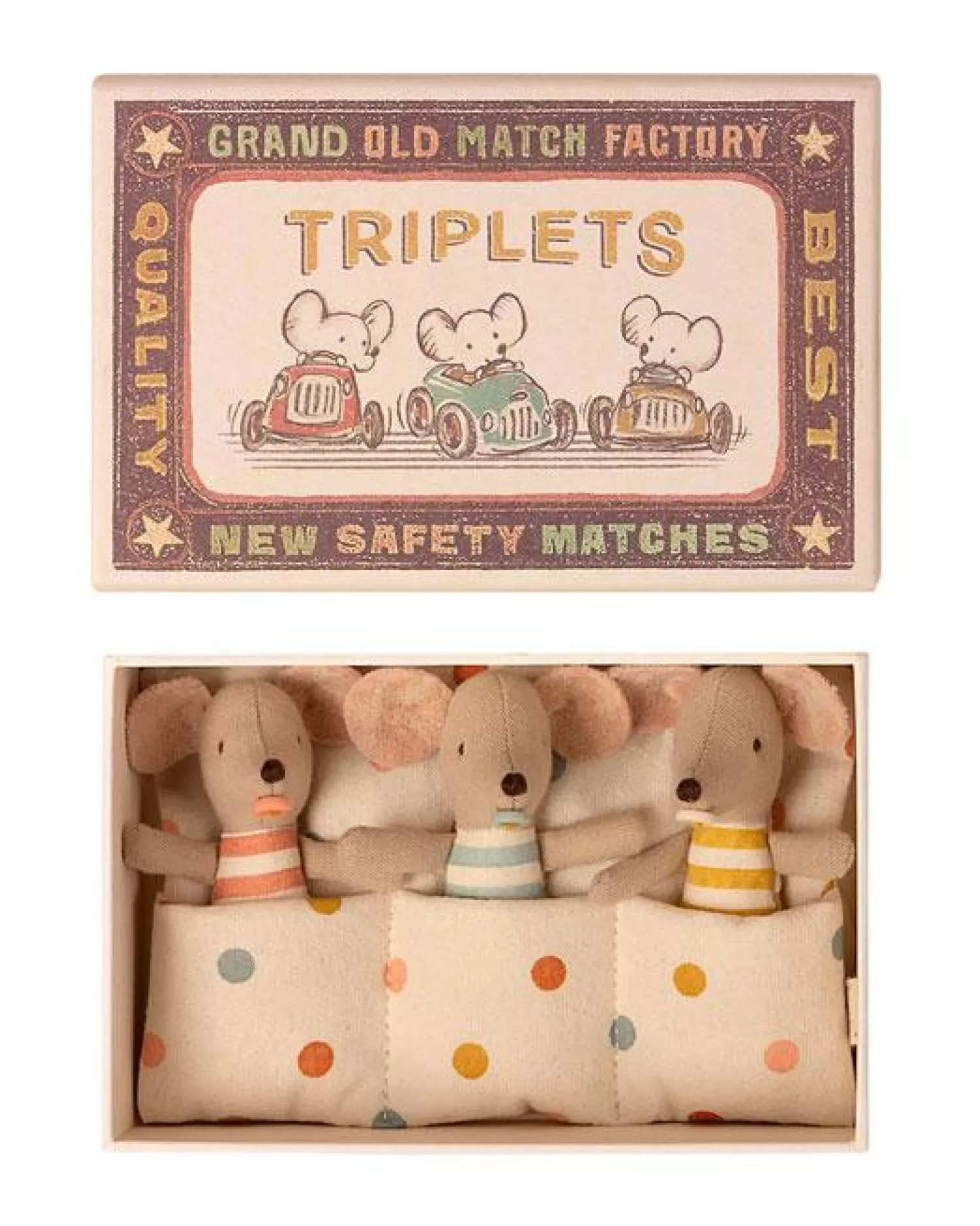 Maileg Triplets Baby Mice In Matchbox Outlet