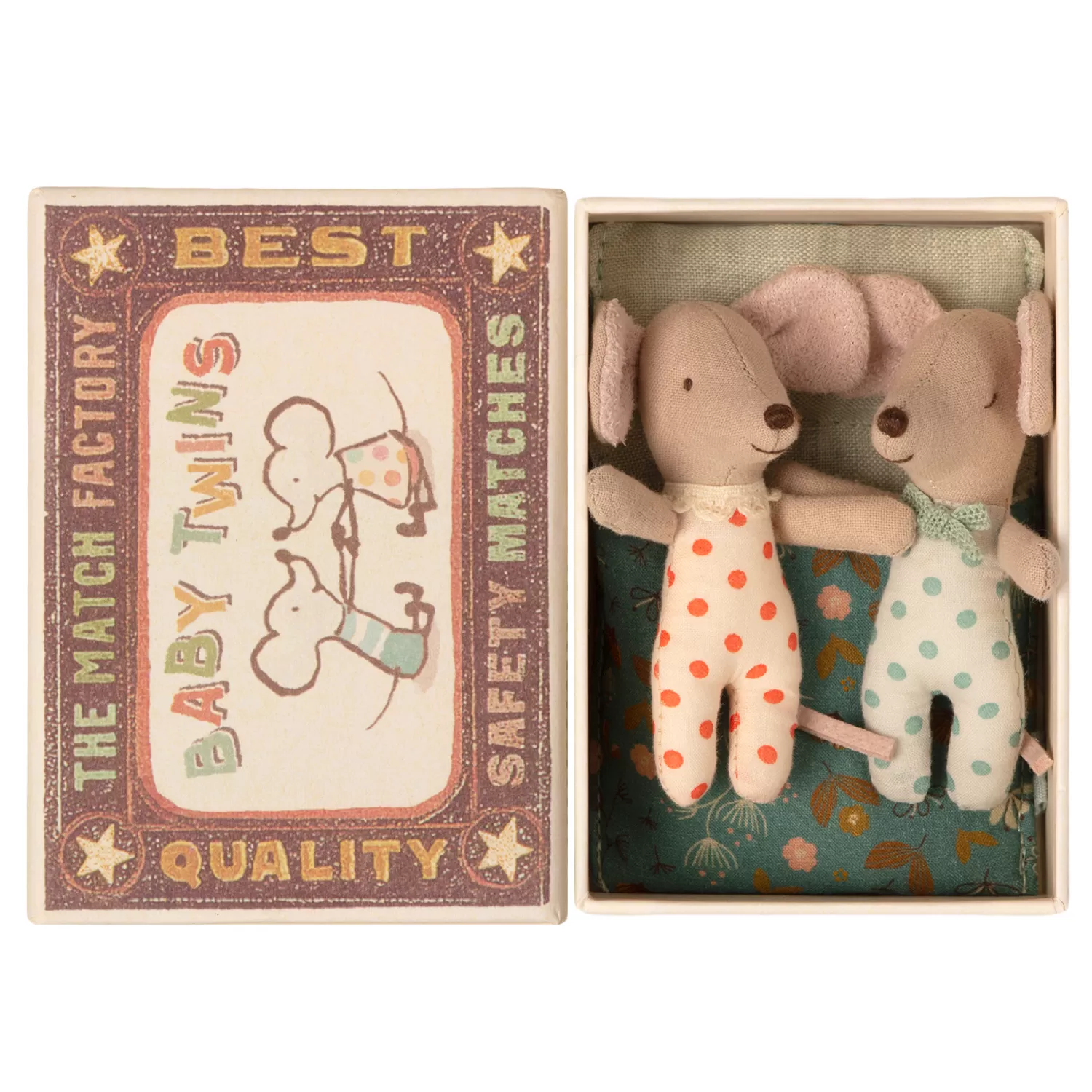 Maileg Twin Mice In Matchbox Toy Best Sale