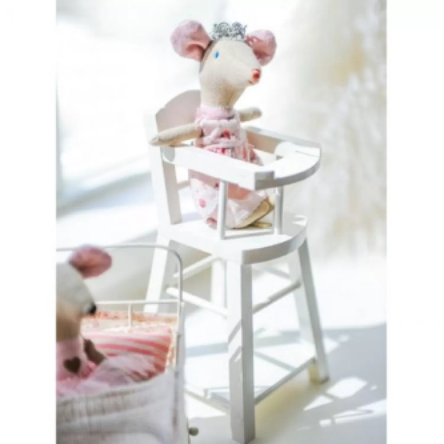 Maileg White Wooden High Chair Online