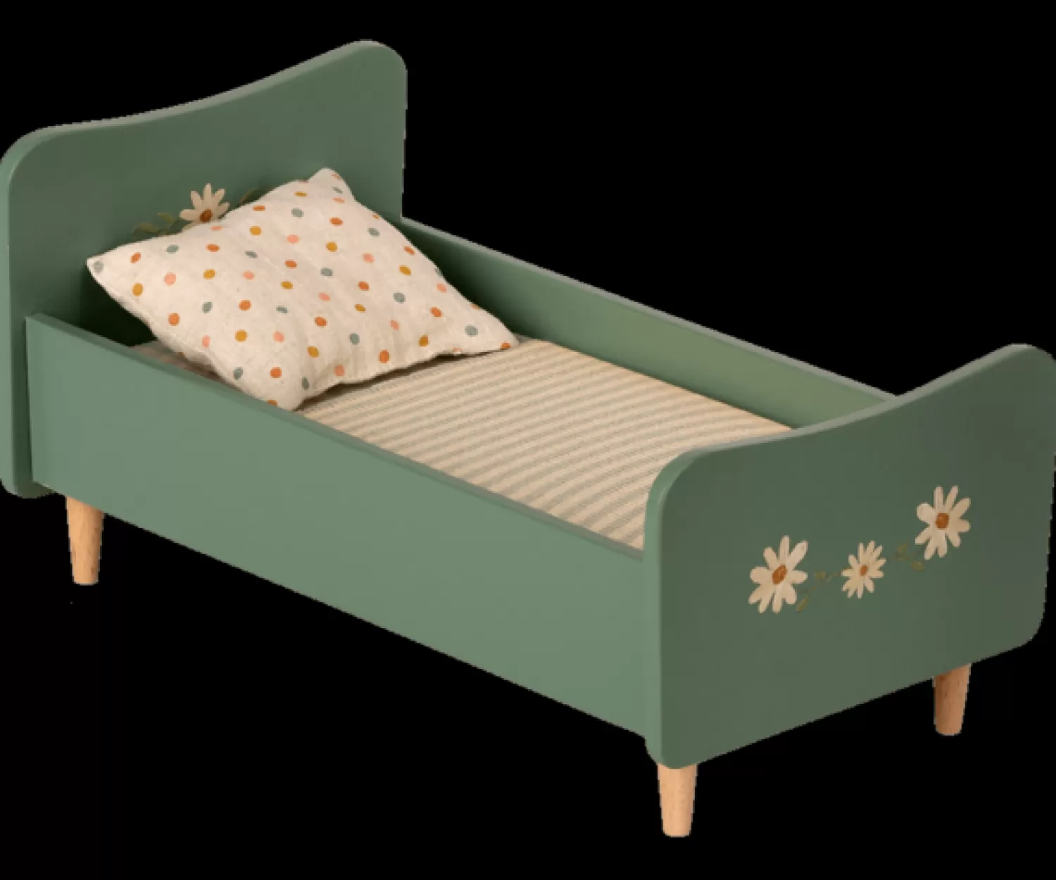 Maileg Wooden Bed Mini Mint Blue Best