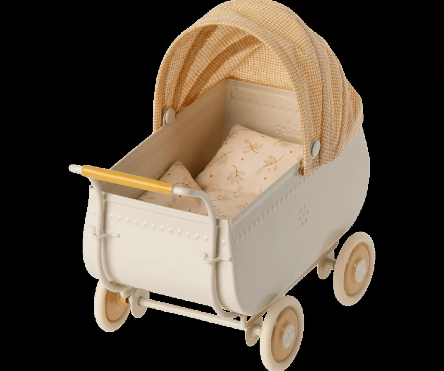 Maileg Yellow Pram, Micro – Toy Clearance